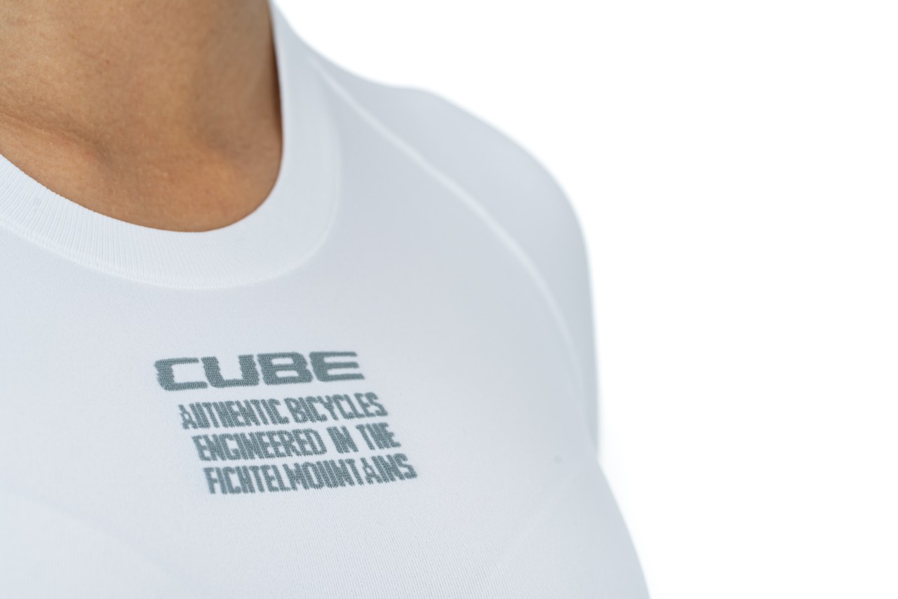 Cube Race Be Cool Damen Fahrrad Unterhemd kurz weiß 2027