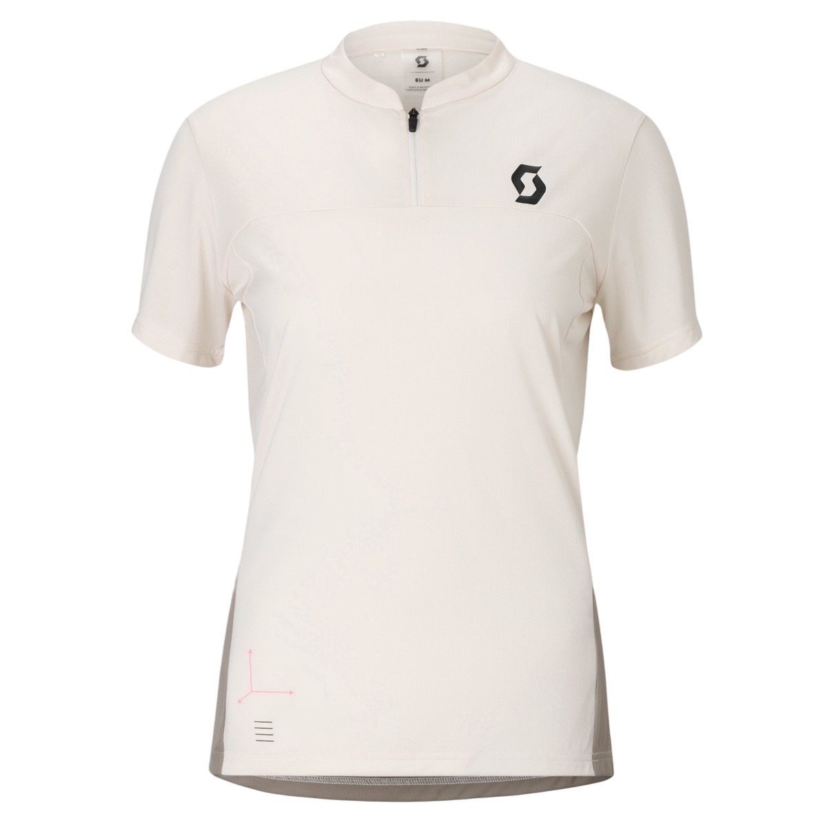 Scott Vertic Zip Damen Fahrradtrikot kurzarm weiß/beige 2026