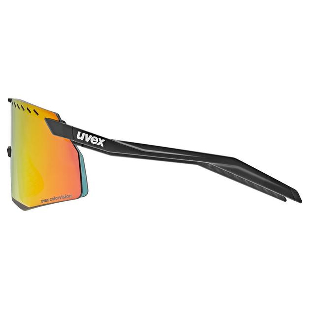 Uvex Pace Stage CV Fahrrad / Sport Brille matt schwarz/mirror rot