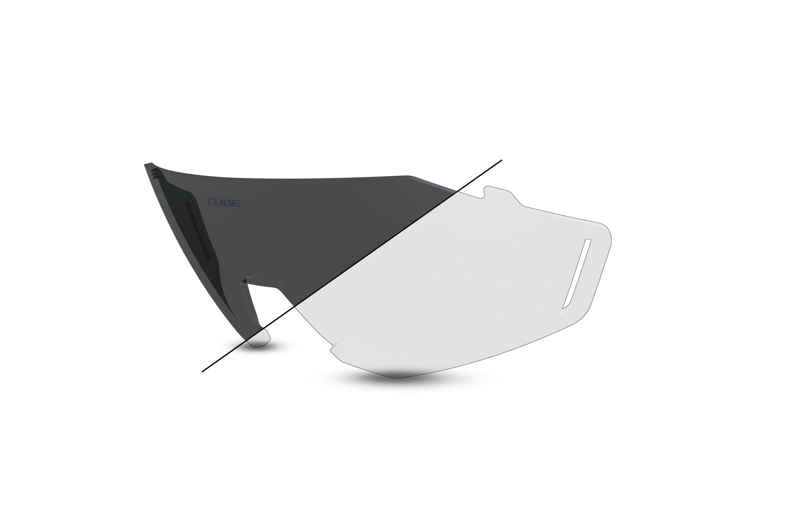 Cube Litening Ersatzglas Photochromic photochromatisch clear to black