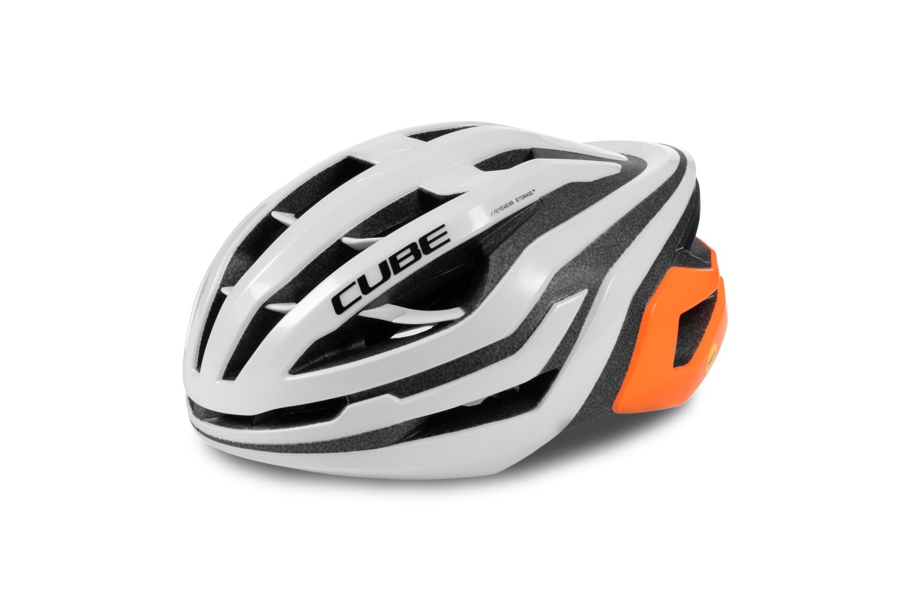 Cube Echo Teamline Fahrradhelm weiß/orange 2027