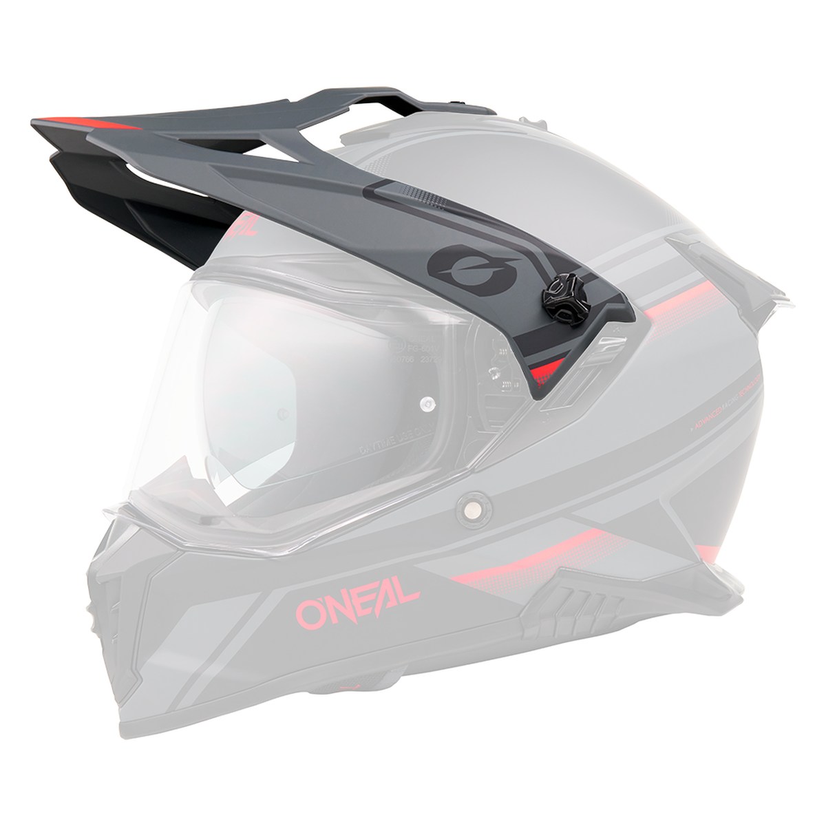 O'Neal A-SRS Apex Visor Helmschirm schwarz/grau/rot 2027
