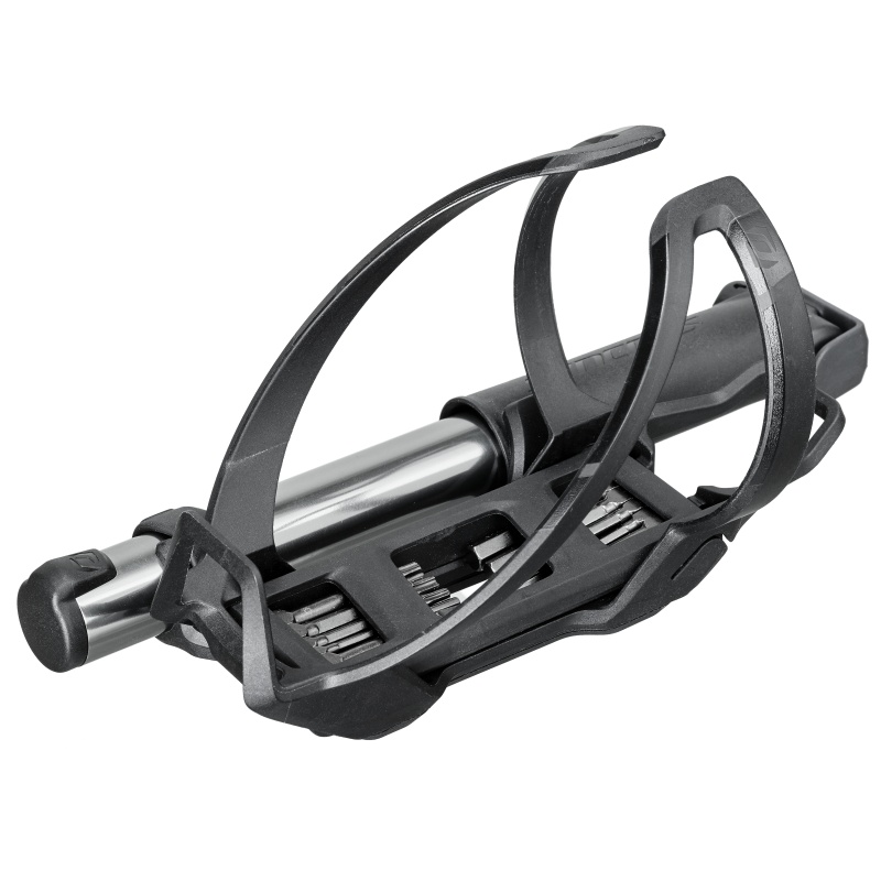 Syncros iS Coupe Cache Fahrrad Flaschenhalter inkl. Mini Werkzeug / Pumpe schwarz