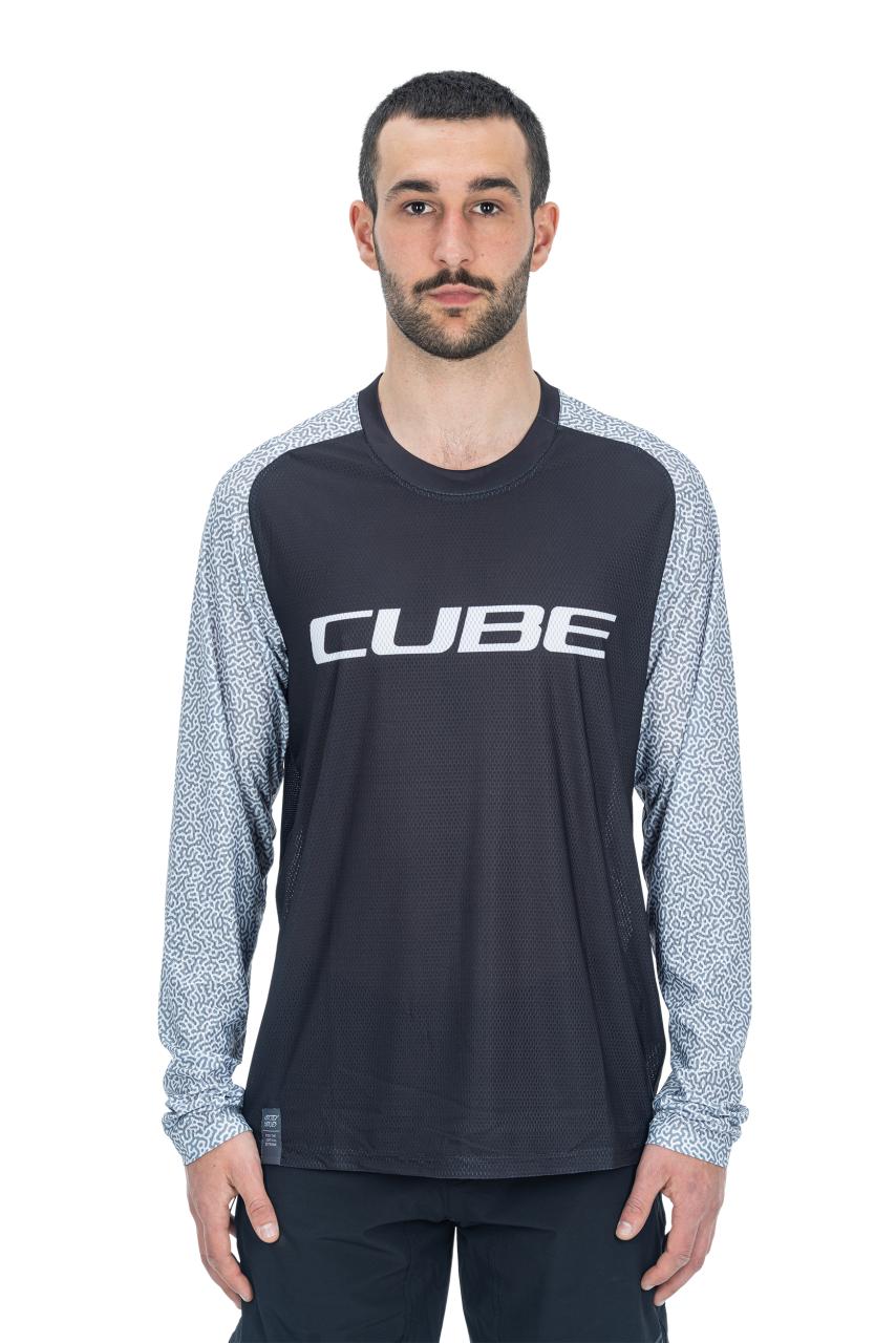 Cube Vertex Fahrrad Trikot lang schwarz/weiß 2027