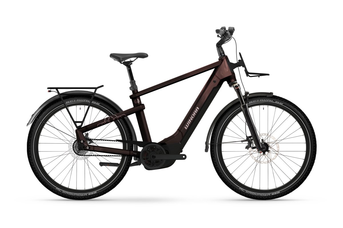 Winora Yakun R5 High 27.5'' E-Bike Trekking Pedelec rot violet 2026