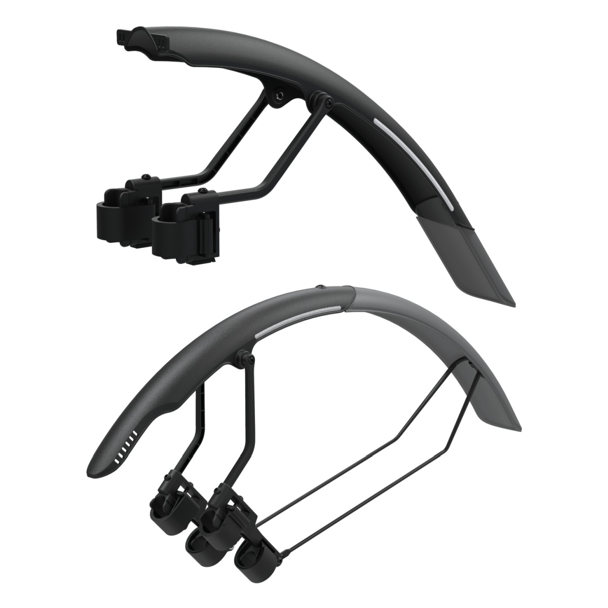 Topeak TetraFender R1 & R2 Rennrad Fahrrad Schutzblechset schwarz