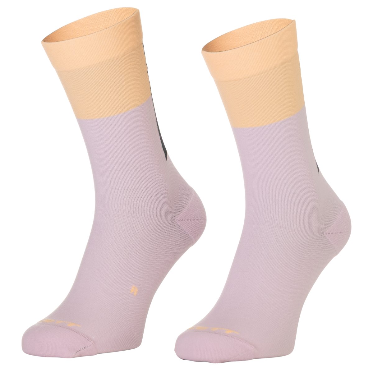 Scott Block Stripe Crew Fahrradsocken grau/gelb 2026