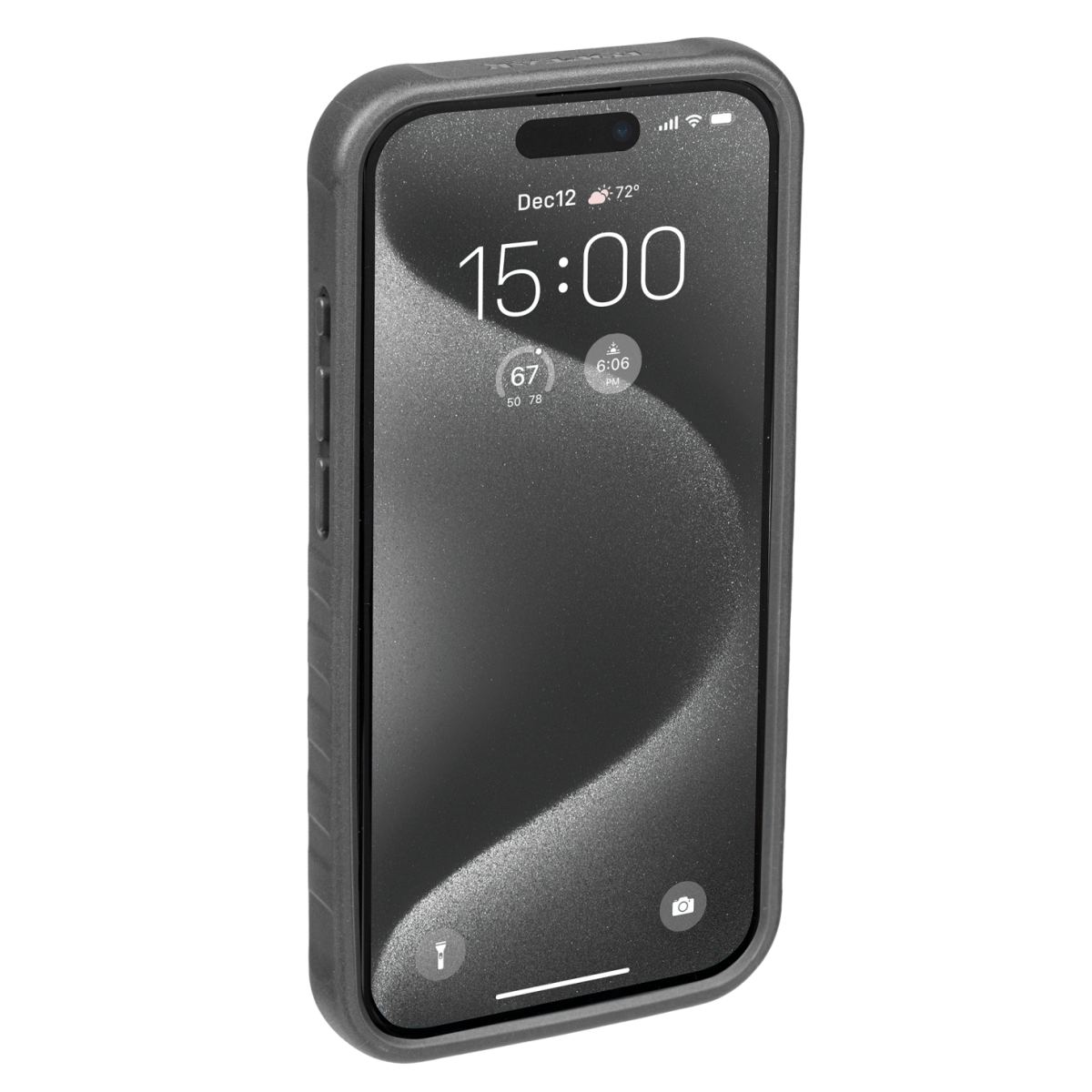 Topeak RideCase Handyhülle für iPhone 15 Pro ohne Halter schwarz