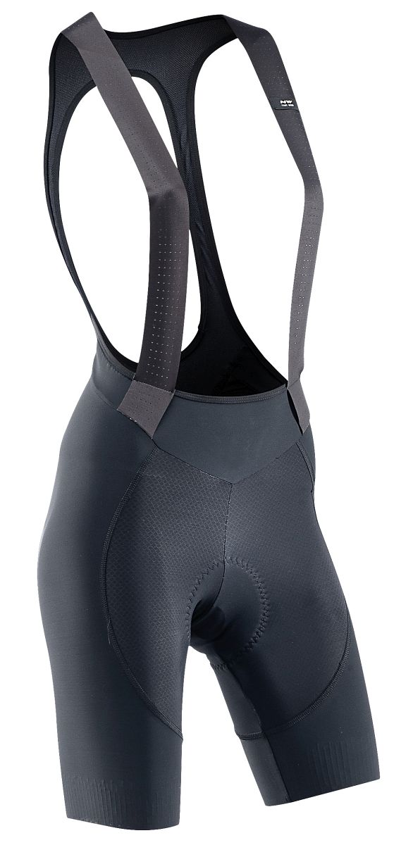 Northwave Fast Damen Fahrrad Trägerhose kurz schwarz 2025