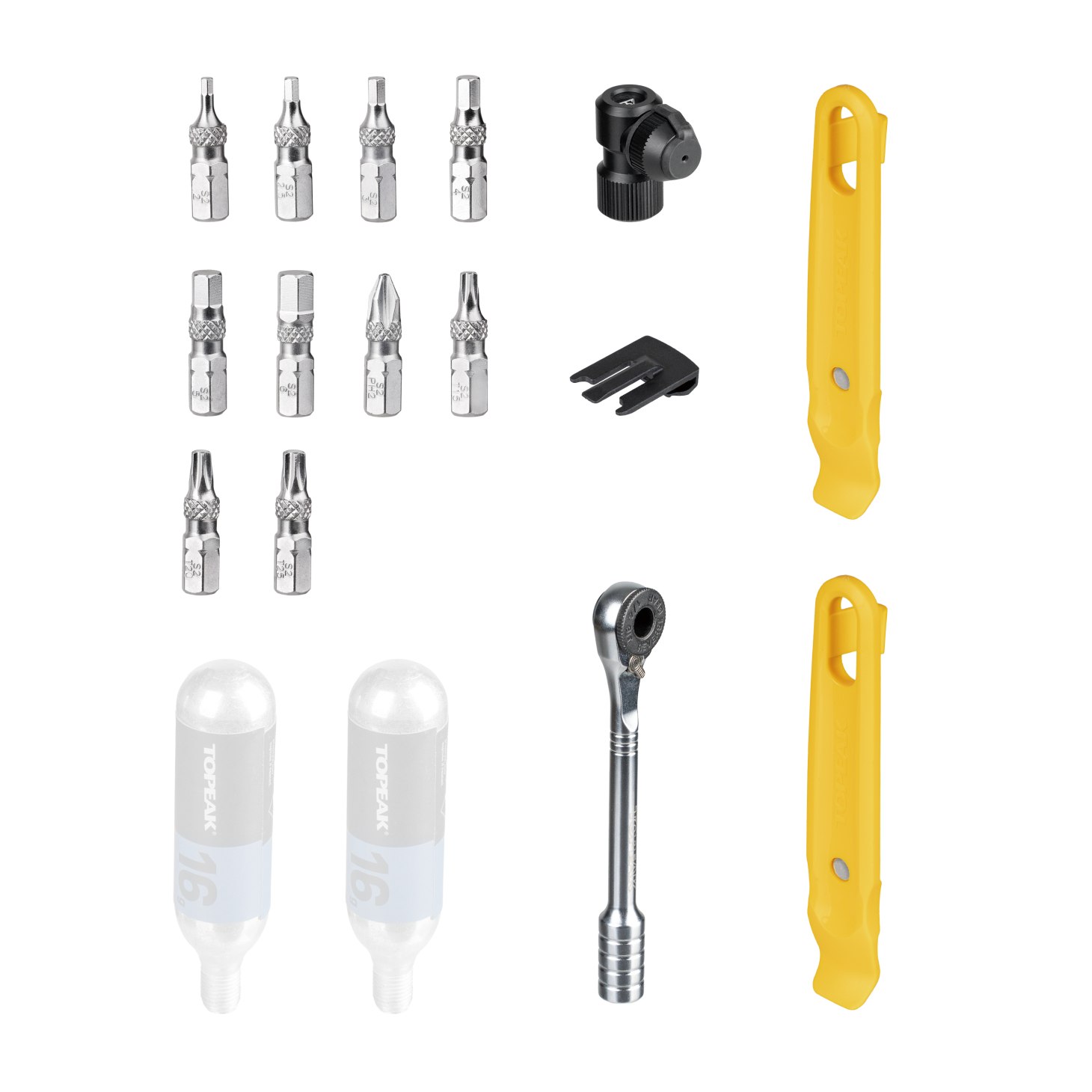 Topeak Escape ToolPod Dummy-Flasche mit Werkzeugset schwarz