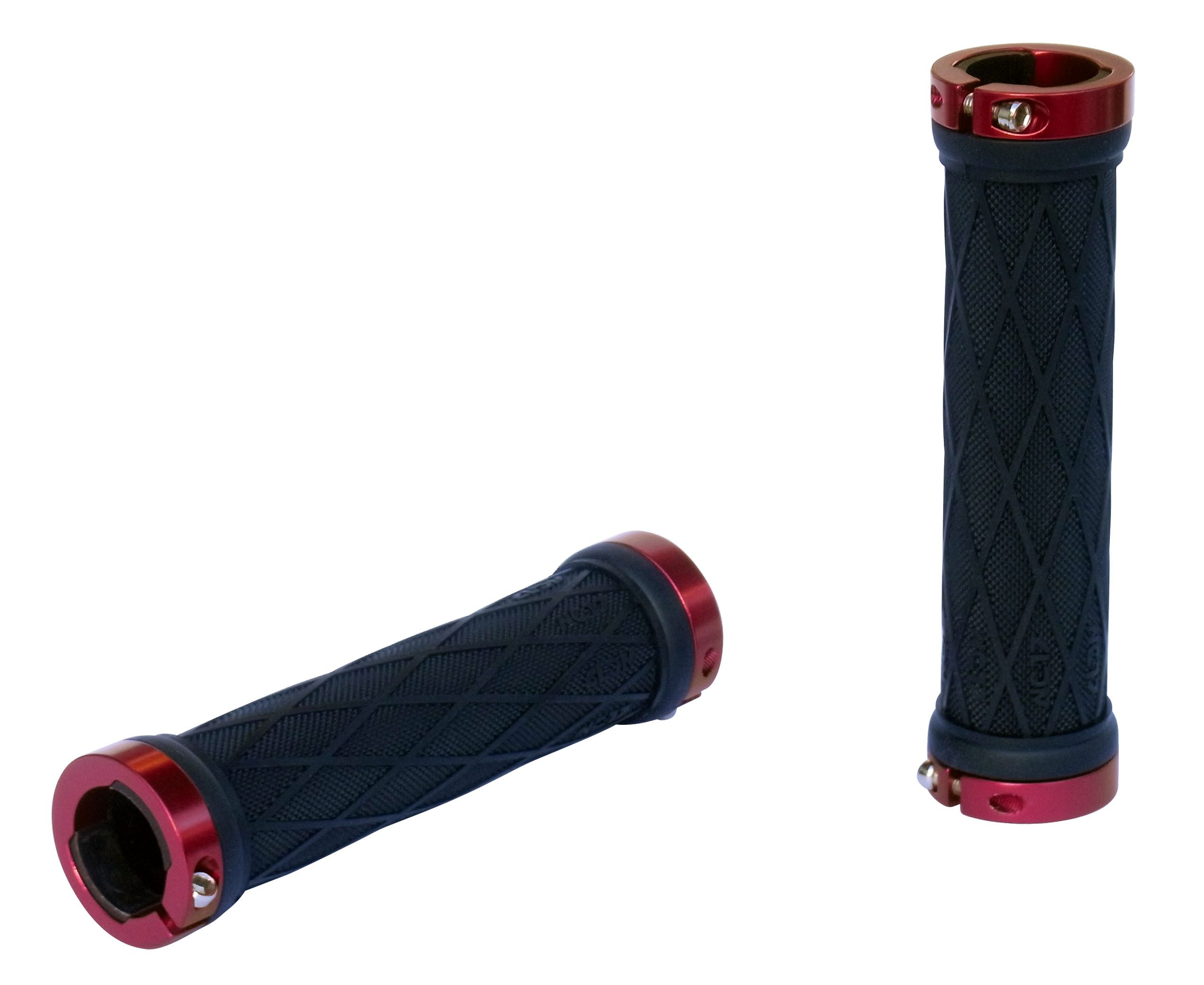NC-17 S-Pro Lock On Take Control II Fahrrad Schraubgriffe schwarz/rot
