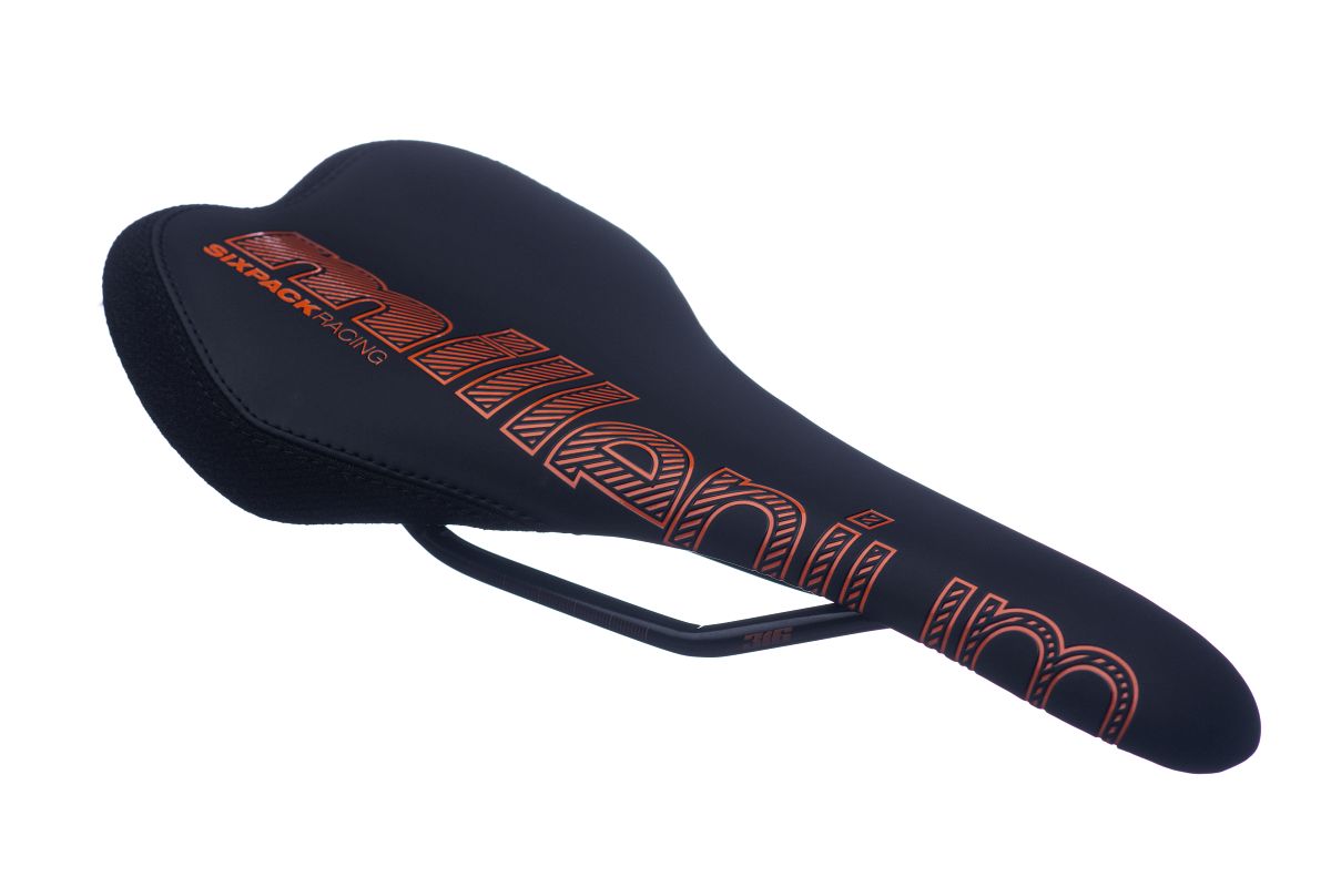 Sixpack Millenium DH Fahrrad Sattel schwarz/orange