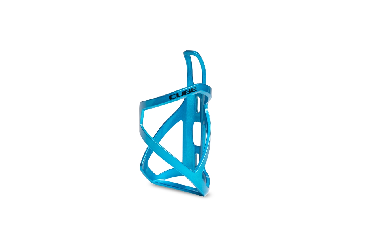 Cube HPP Left-Hand Sidecage X Actionteam Fahrradflaschenhalter glossy topas blau/schwarz