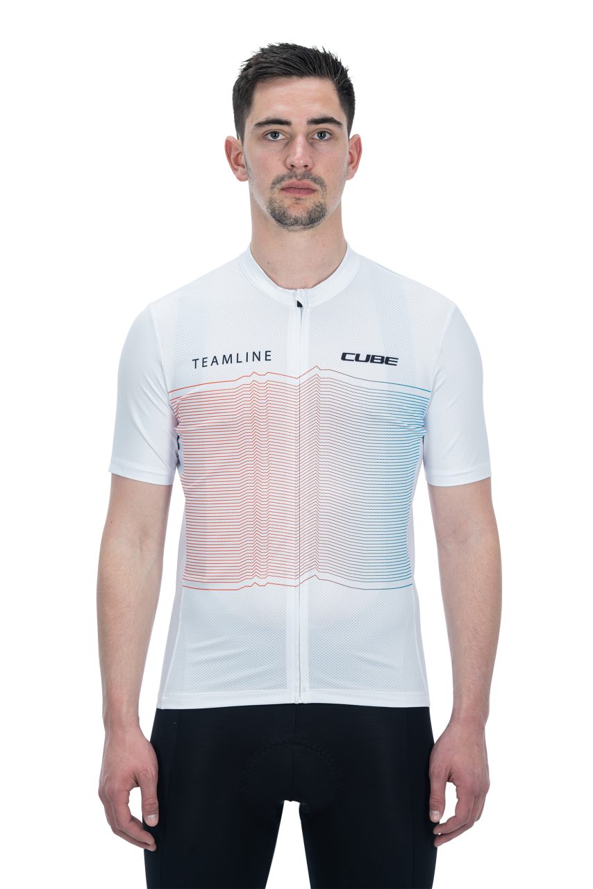 Cube Teamline Cmpt Fahrrad Trikot kurz weiß 2027