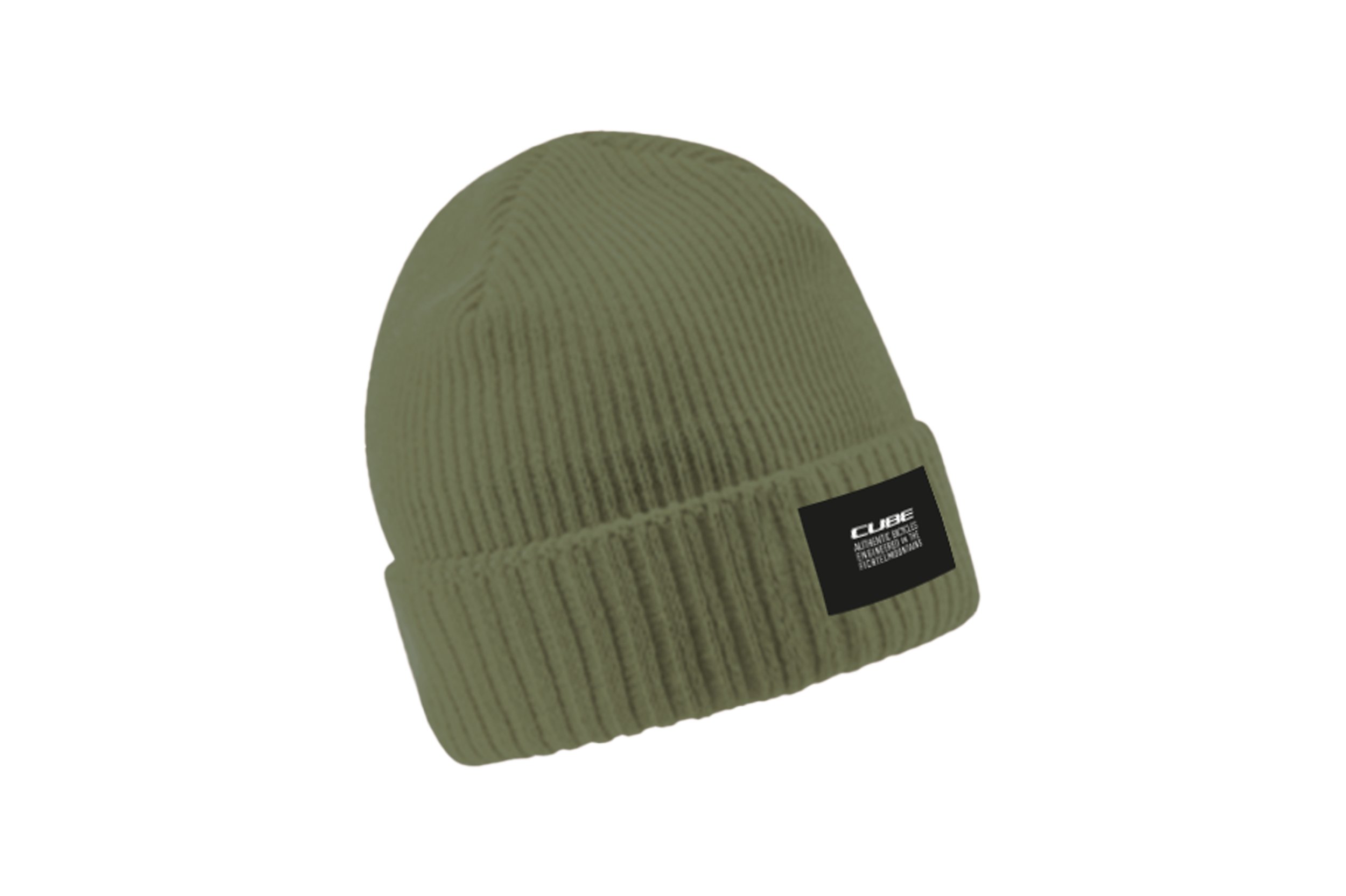 Cube Beanie / Mütze olive grün