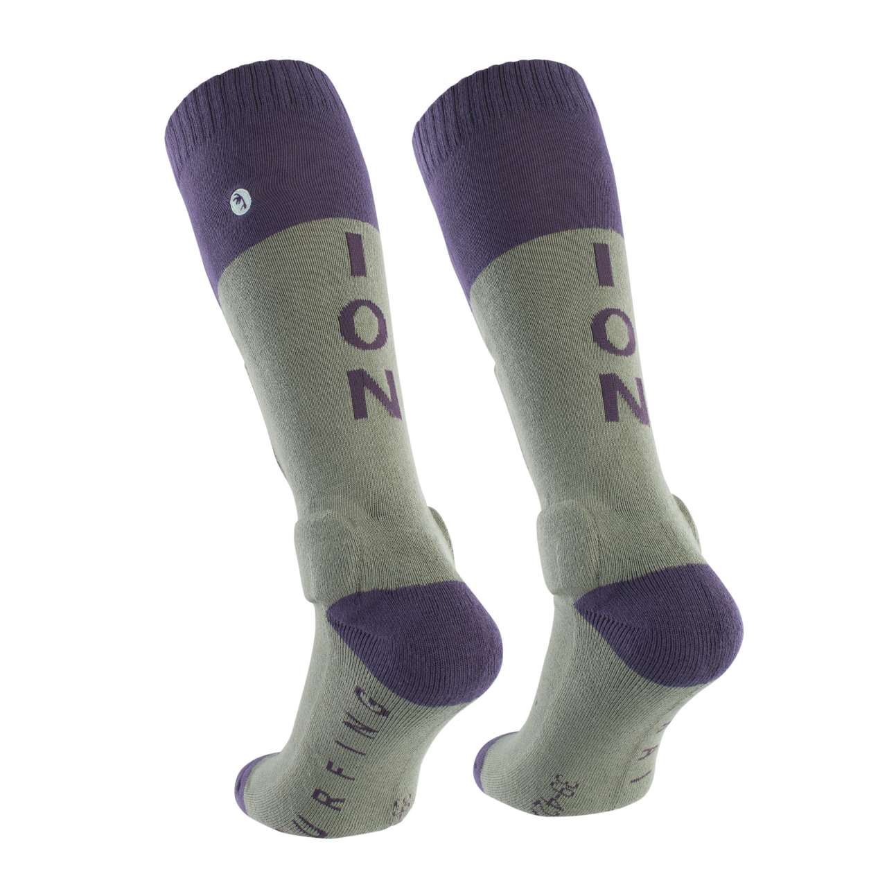 Ion BD-Sock Fahrrad Schienbein Protektorensocken sea grass grün/lila 2026