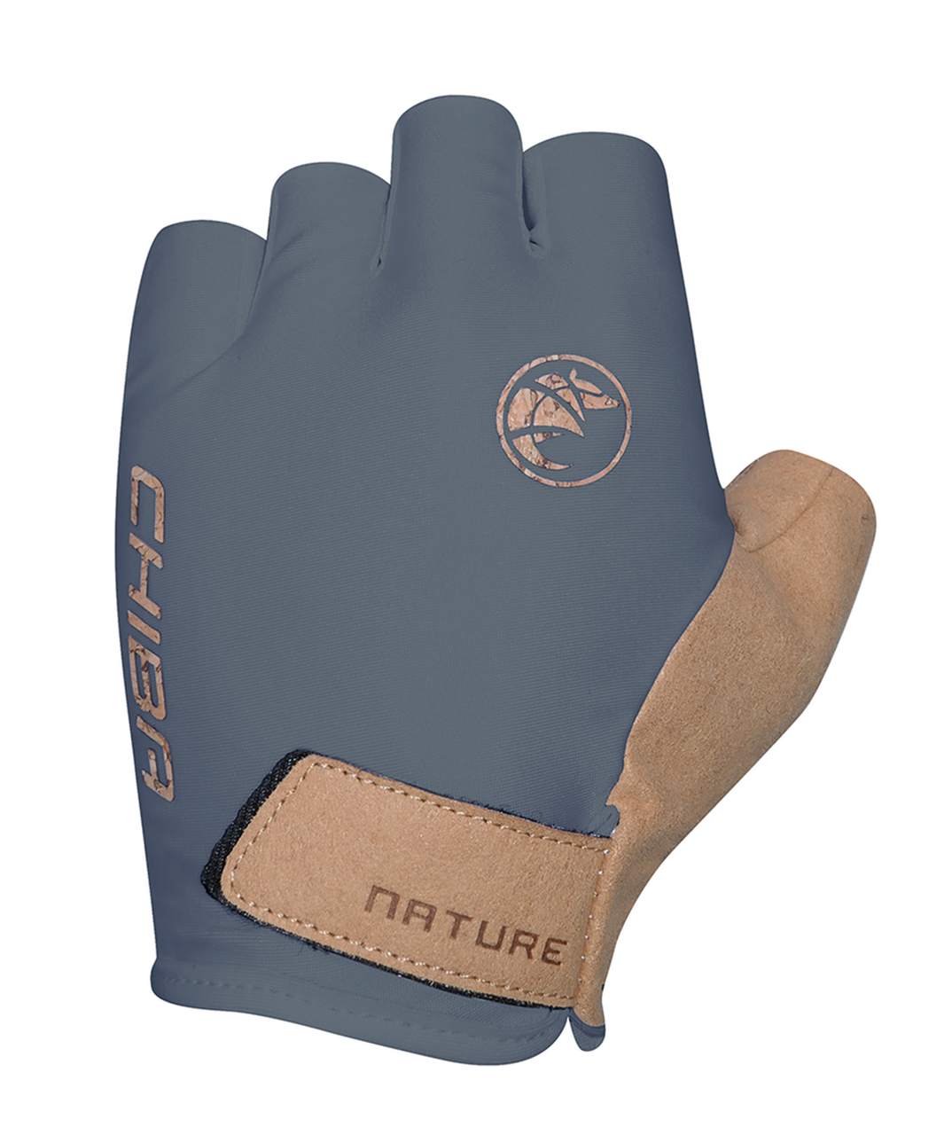 Chiba Nature Eco Fahrrad Handschuhe kurz grau 2027