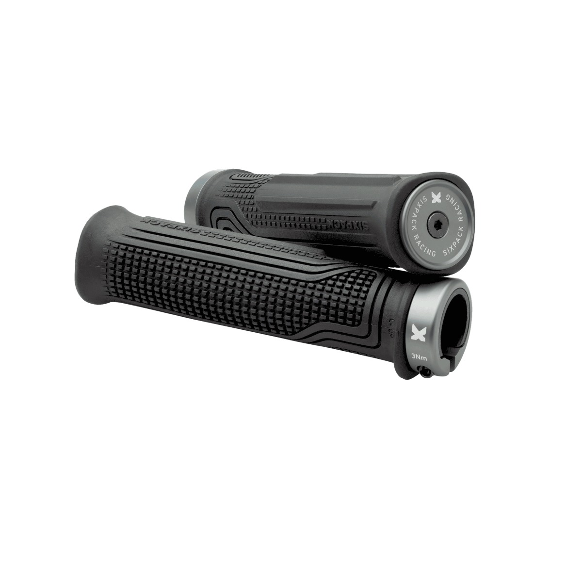 Sixpack Millenium AL Lock-On Fahrradgriffe schwarz/titanfarben