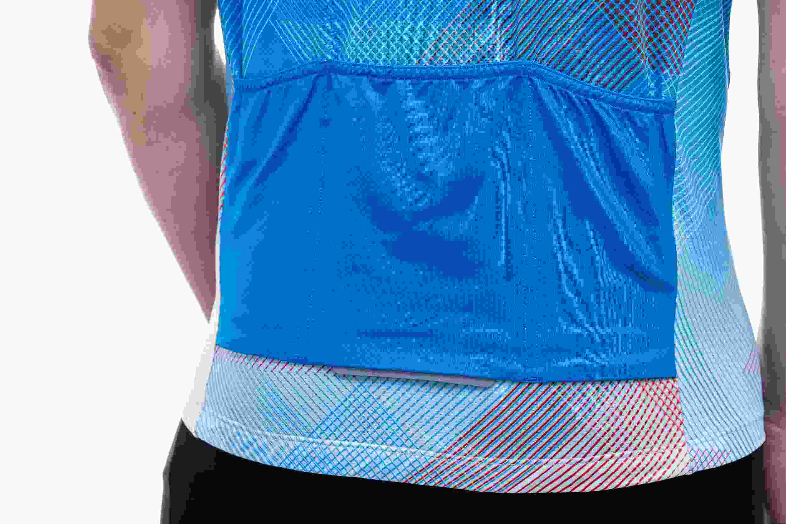 Cube Tea mline cmpt Fahrrad Trikot kurz blau / rot 2027