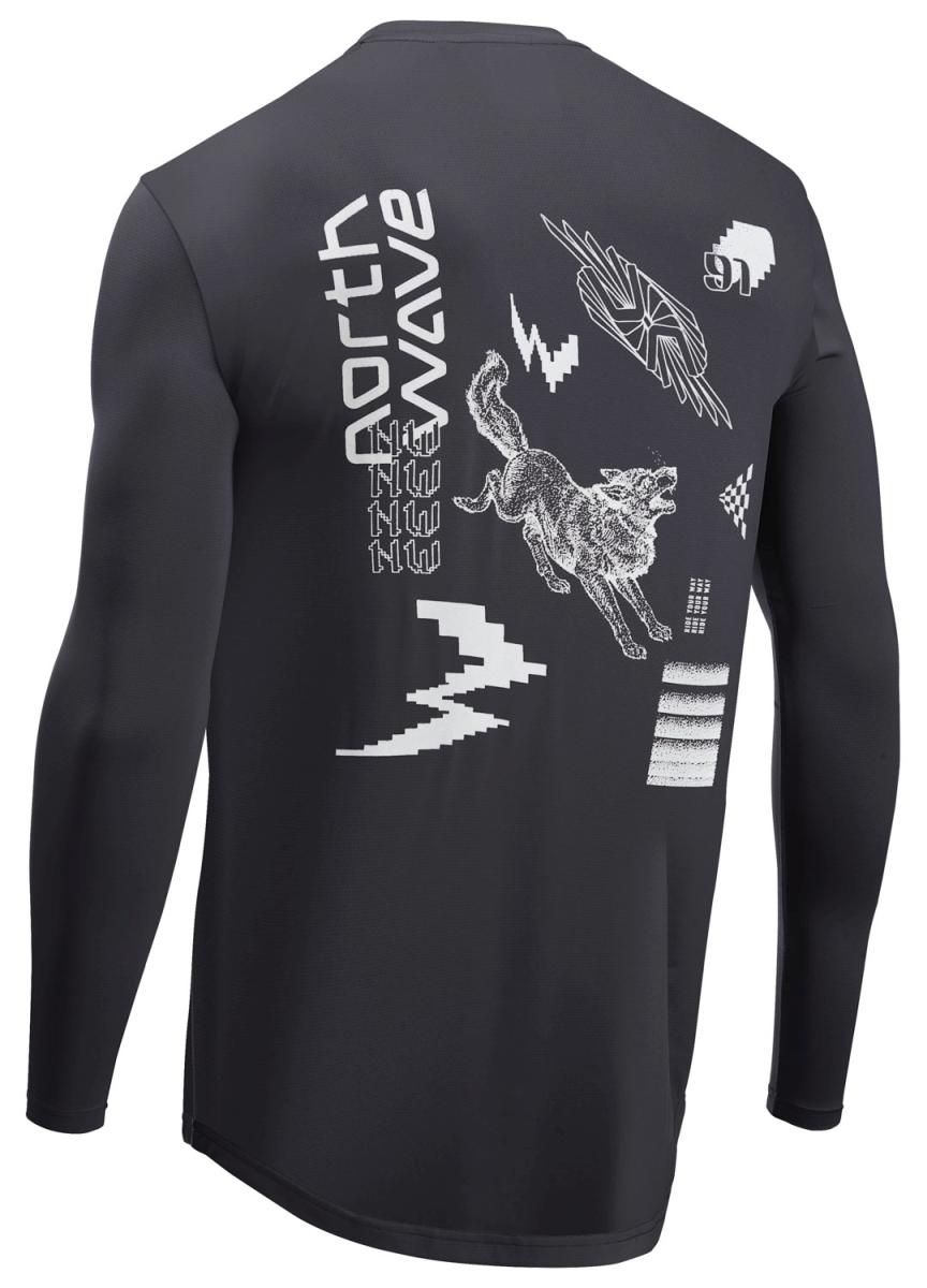 Northwave Xtrail Fahrrad Trikot lang schwarz 2025