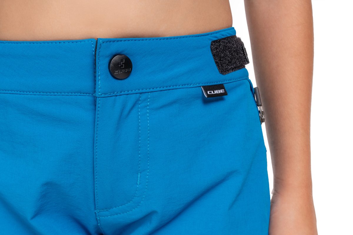 Cube Rookie Kinder Fahrrad Short Hose kurz topas blau 2027