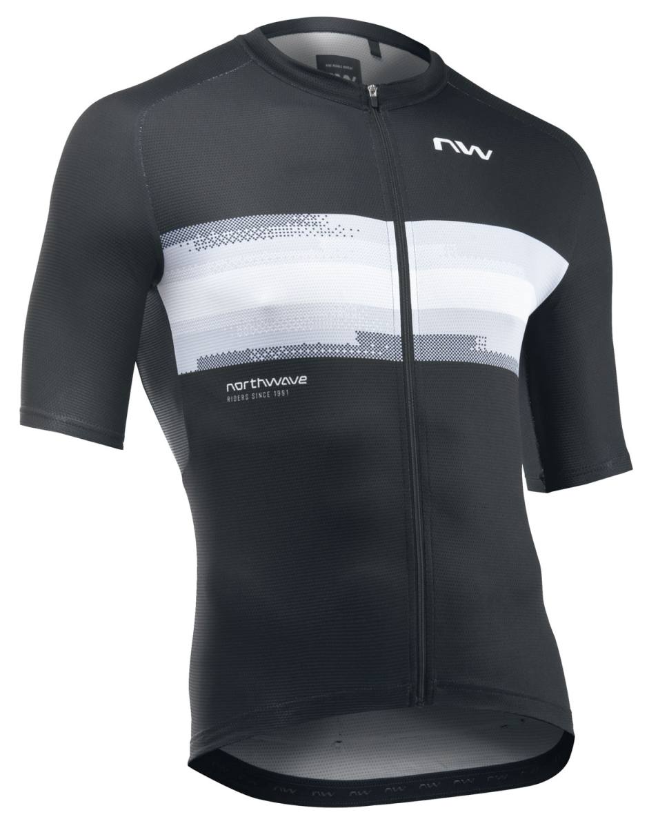 Northwave Force Evo Fahrrad Trikot kurz schwarz/weiß 2025