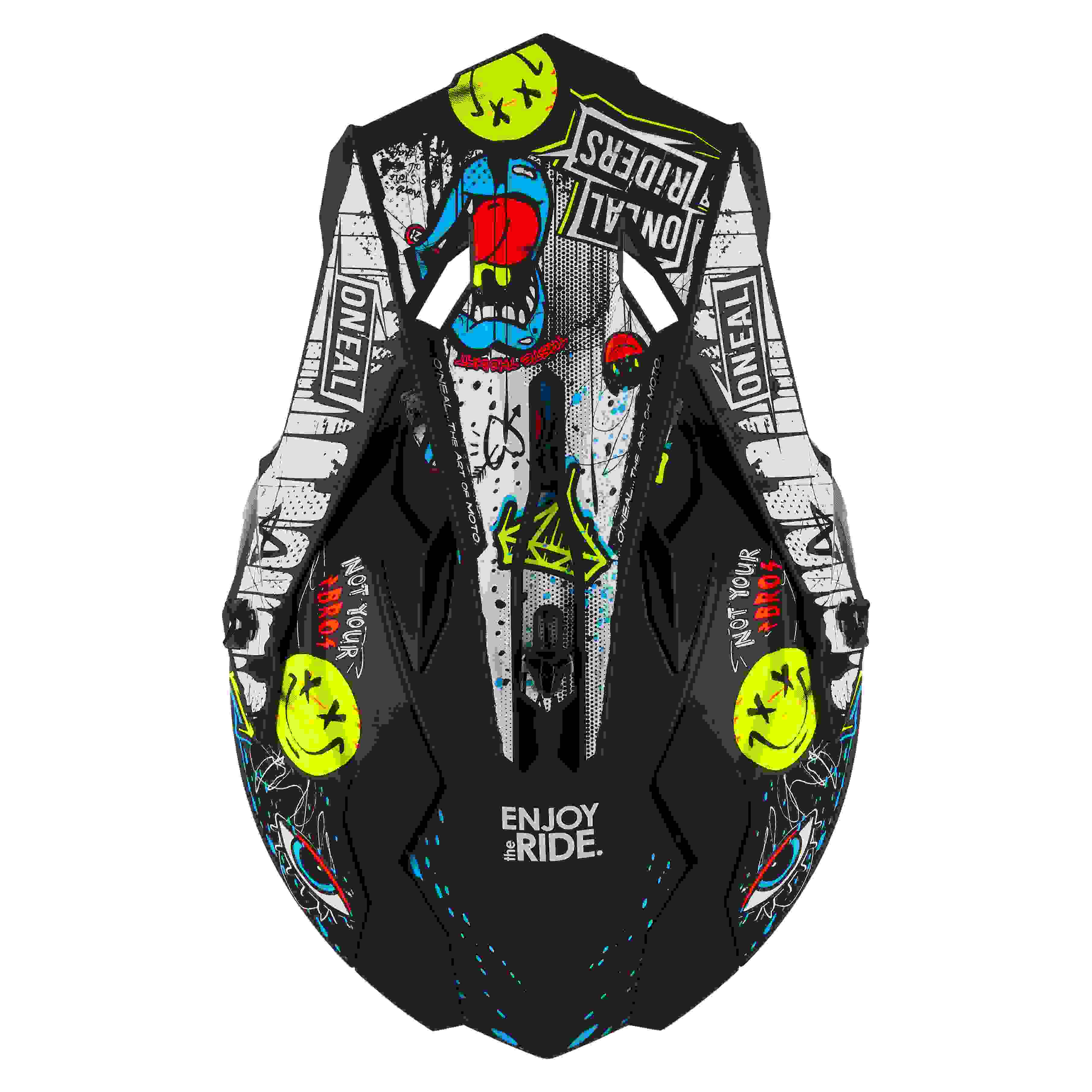 O'Neal 2 Series Rancid Motocross Enduro MTB Helm schwarz/weiß 2027 Oneal