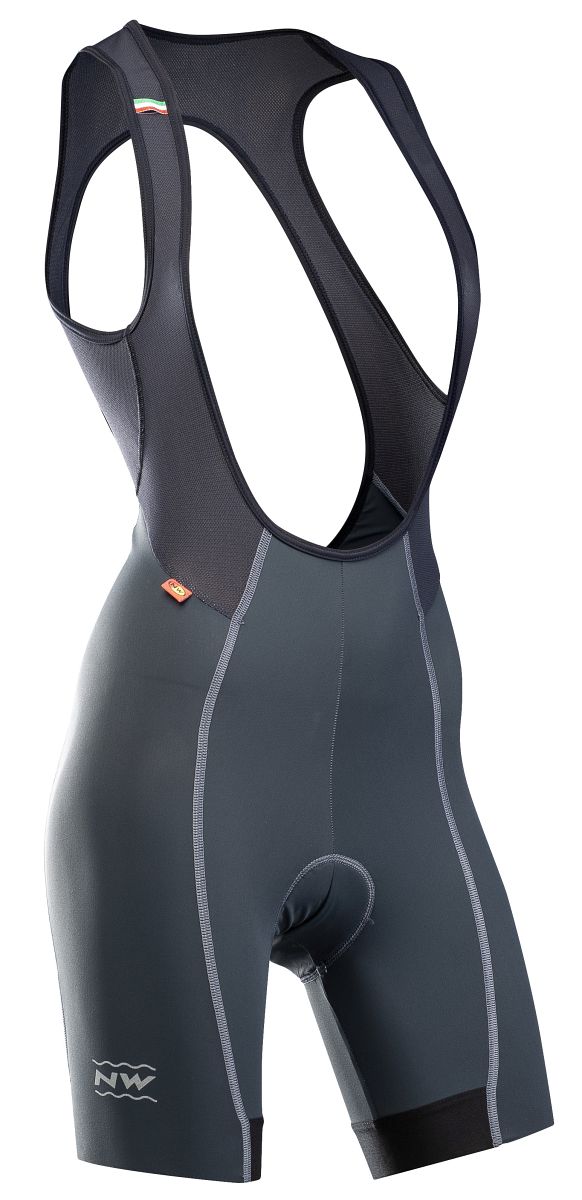 Northwave Allure Damen Fahrrad Trägerhose kurz grau/schwarz 2020