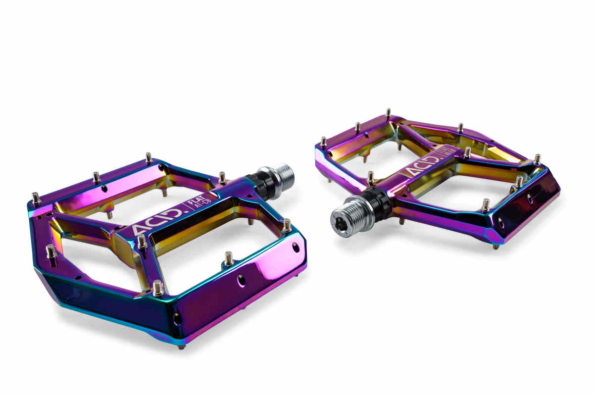 Acid Flat A50 Fahrrad Pedale oil slick