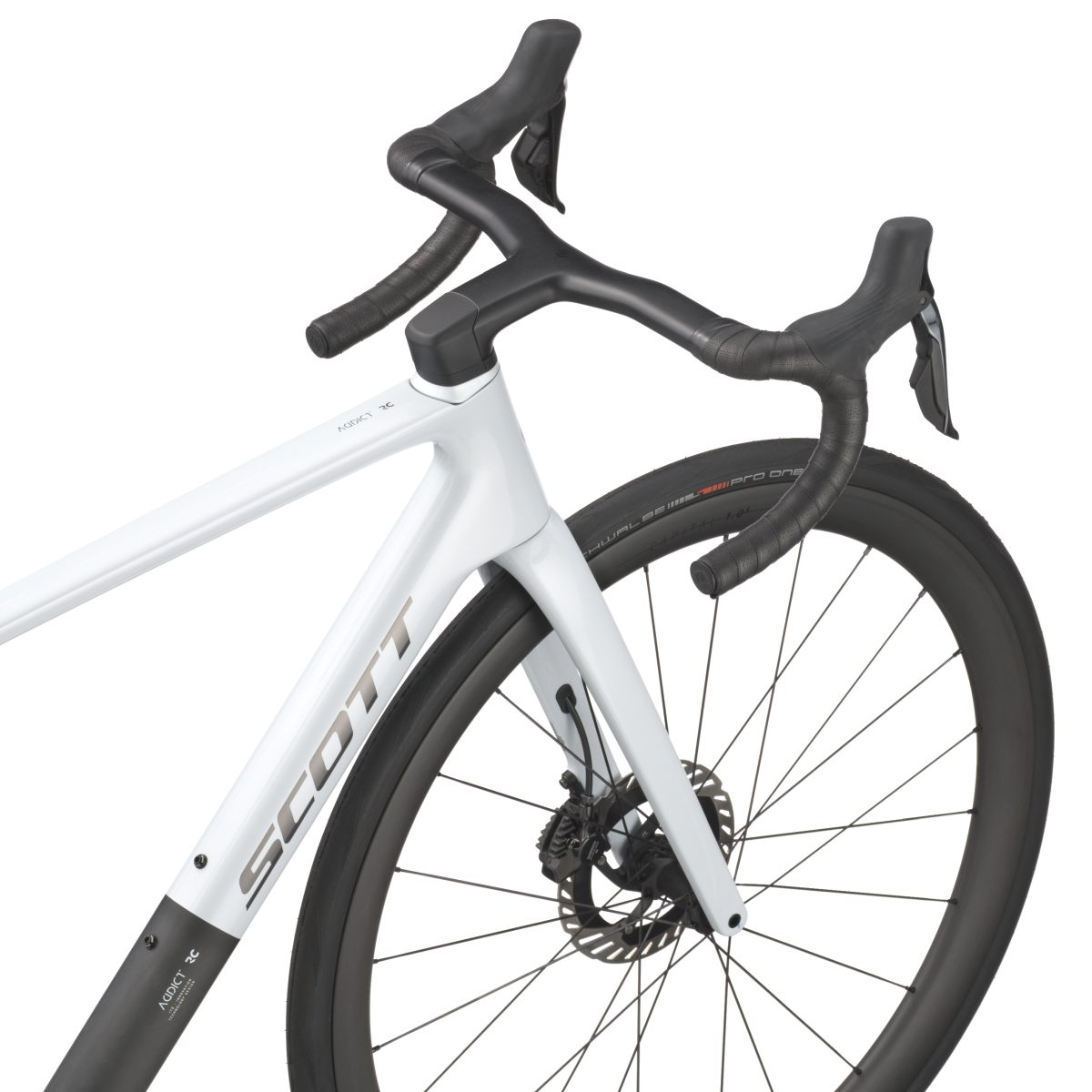 Scott Addict RC Pro Carbon Rennrad cumulus weiß/schwarz 2026
