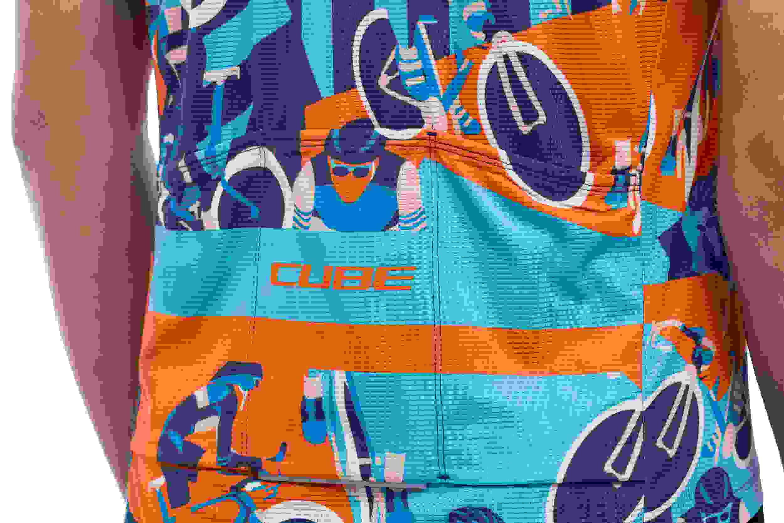 Cube Blackline cmpt Fahrrad Trikot kurz blau / orange 2027