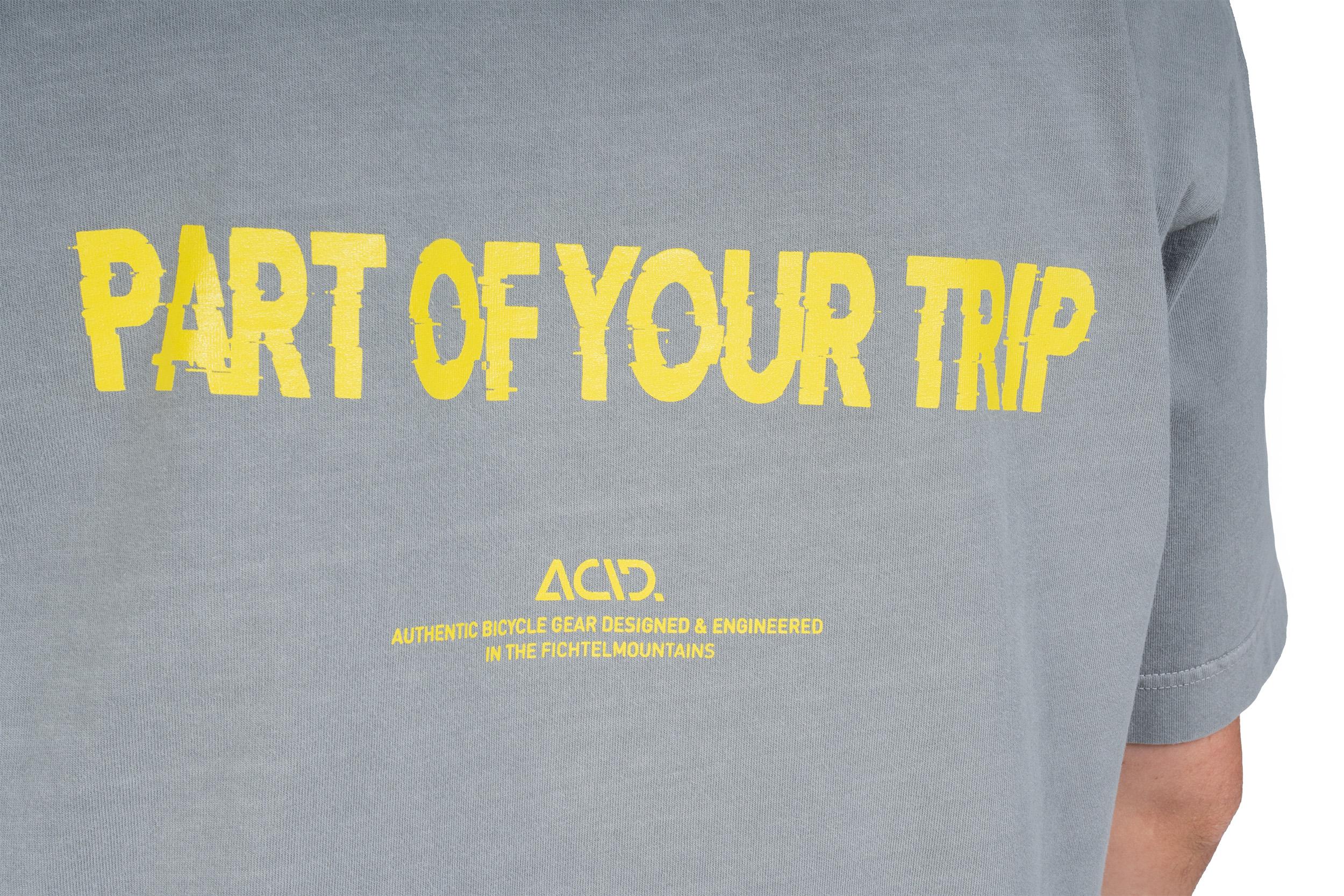 Acid Organic Boxed Motion Freizeit T-Shirt washed grau 2027