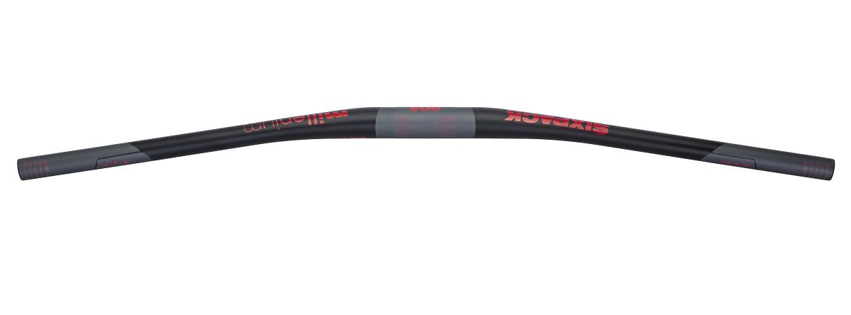 Sixpack Millenium Carbon Fahrrad Lenker 805mm x 31.8mm / 35mm schwarz/rot