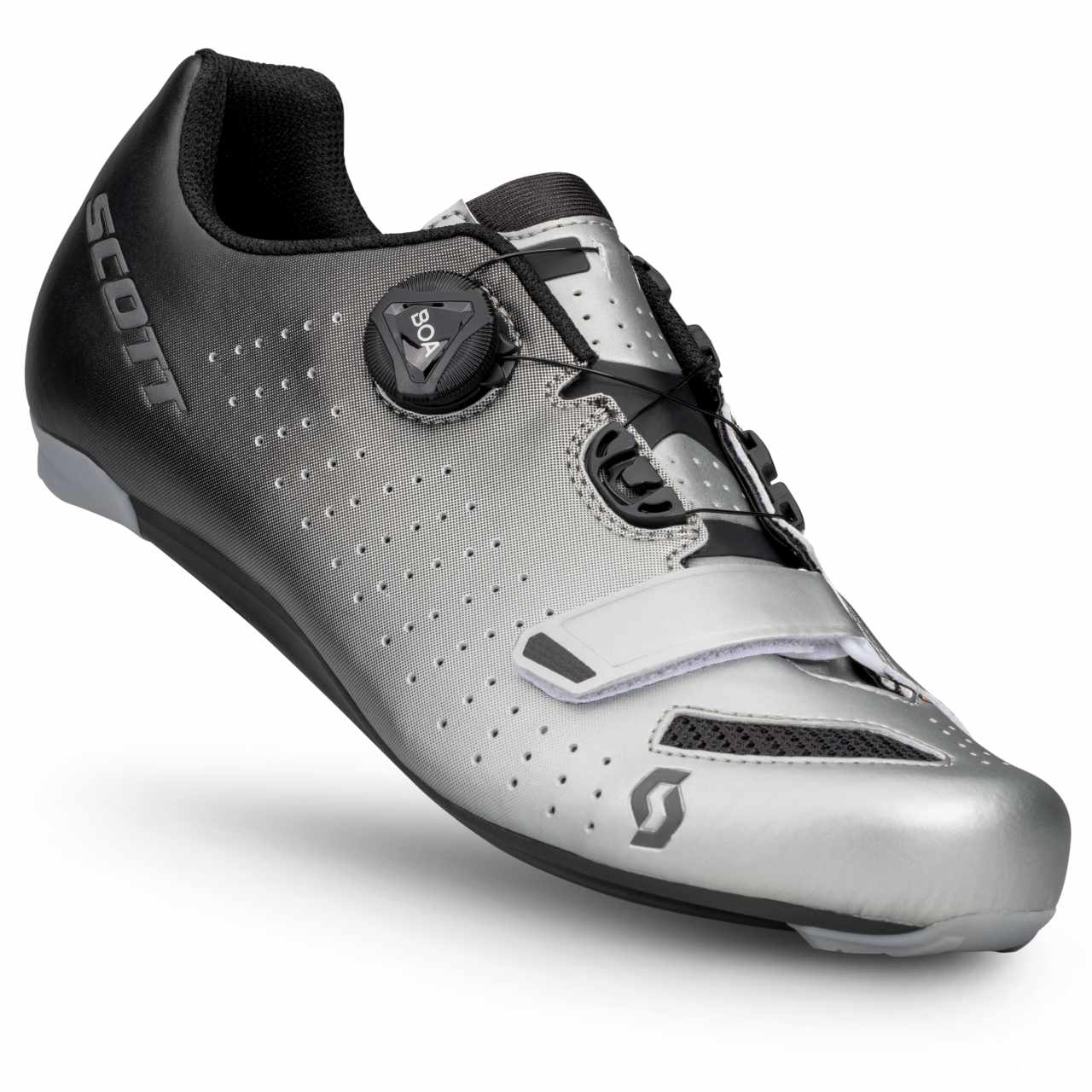 Scott Road Comp Boa Rennrad Fahrrad Schuhe metallic silberfarben/schwarz 2026