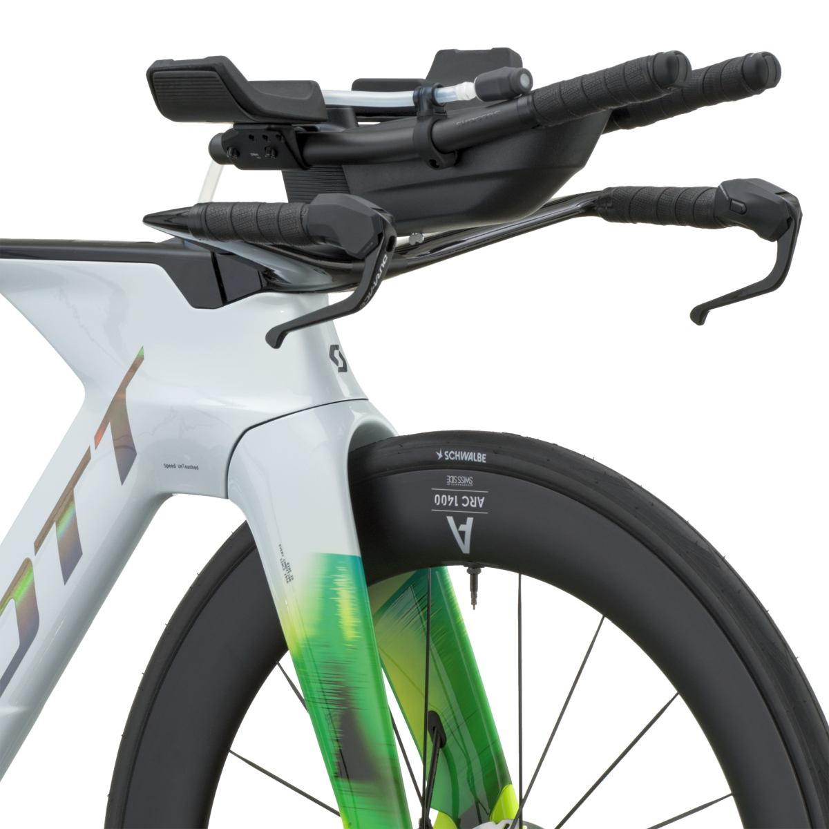 Scott Plasma RC Pro Carbon Triathlon / Zeitfahrrad cumulus weiß/viper grün 2027