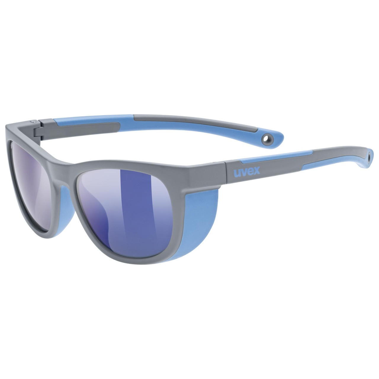 uvex sportstyle 513 Kinder Fahrradbrille matt grau/mirror blau
