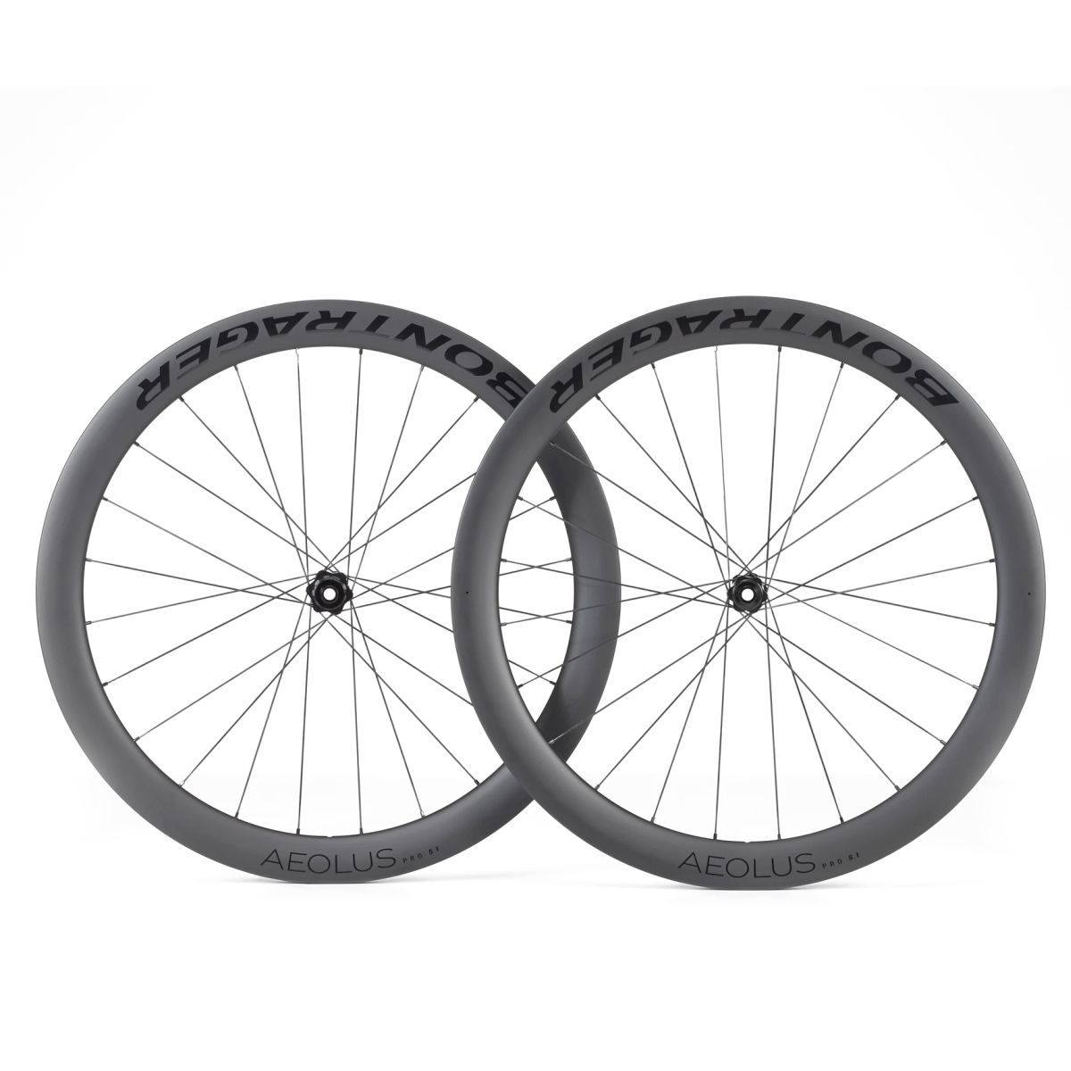 Bontrager Aeolus Pro 51 TLR Disc Carbon Rennrad Vorderrad schwarz