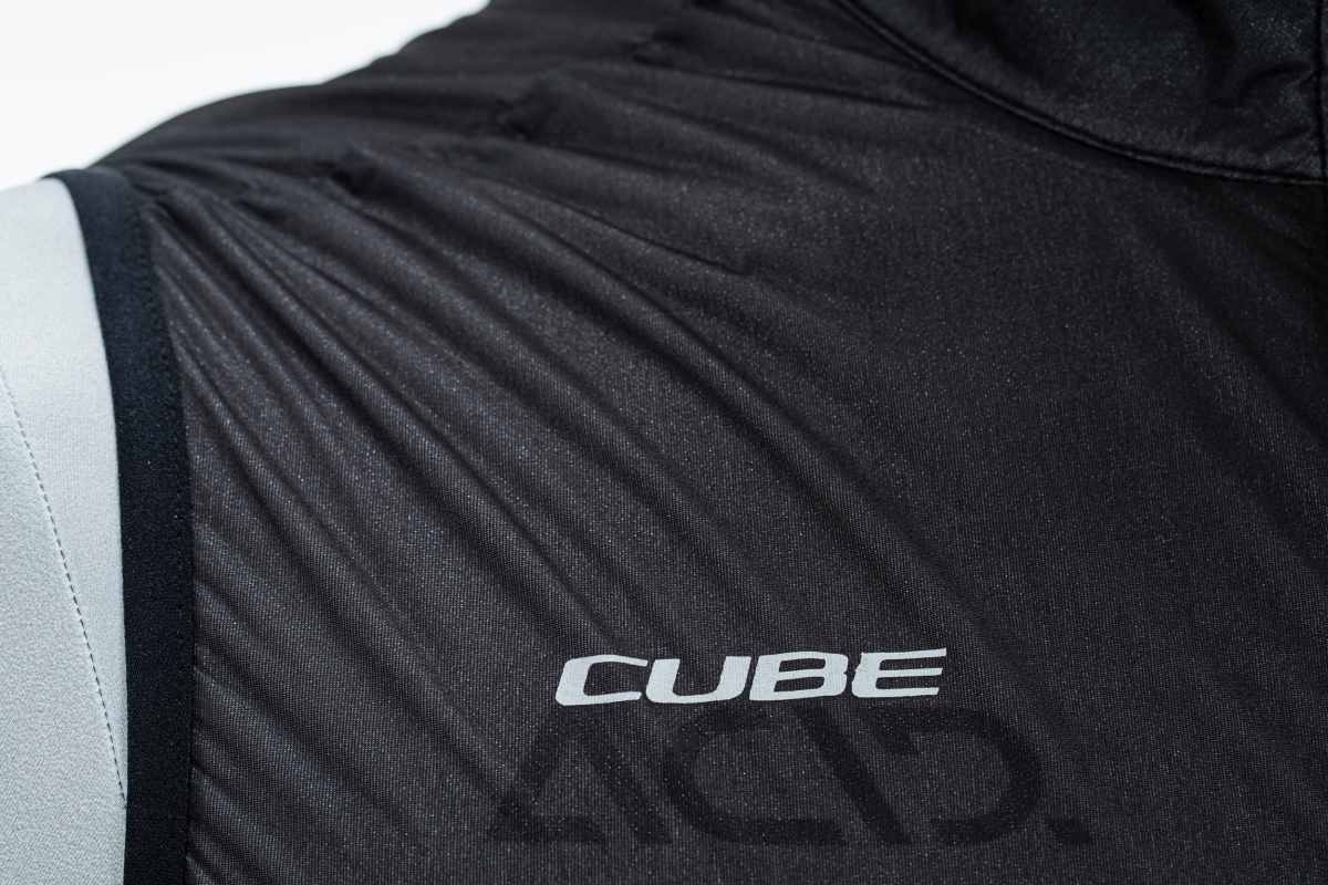 Cube Teamline Fahrrad Windweste schwarz/rot 2026