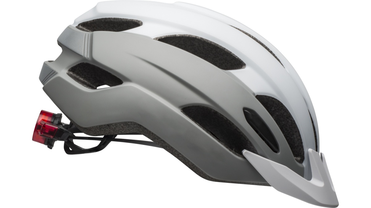 Bell Trace LED MTB / Trekking Fahrrad Helm matt weiß/grau 2025