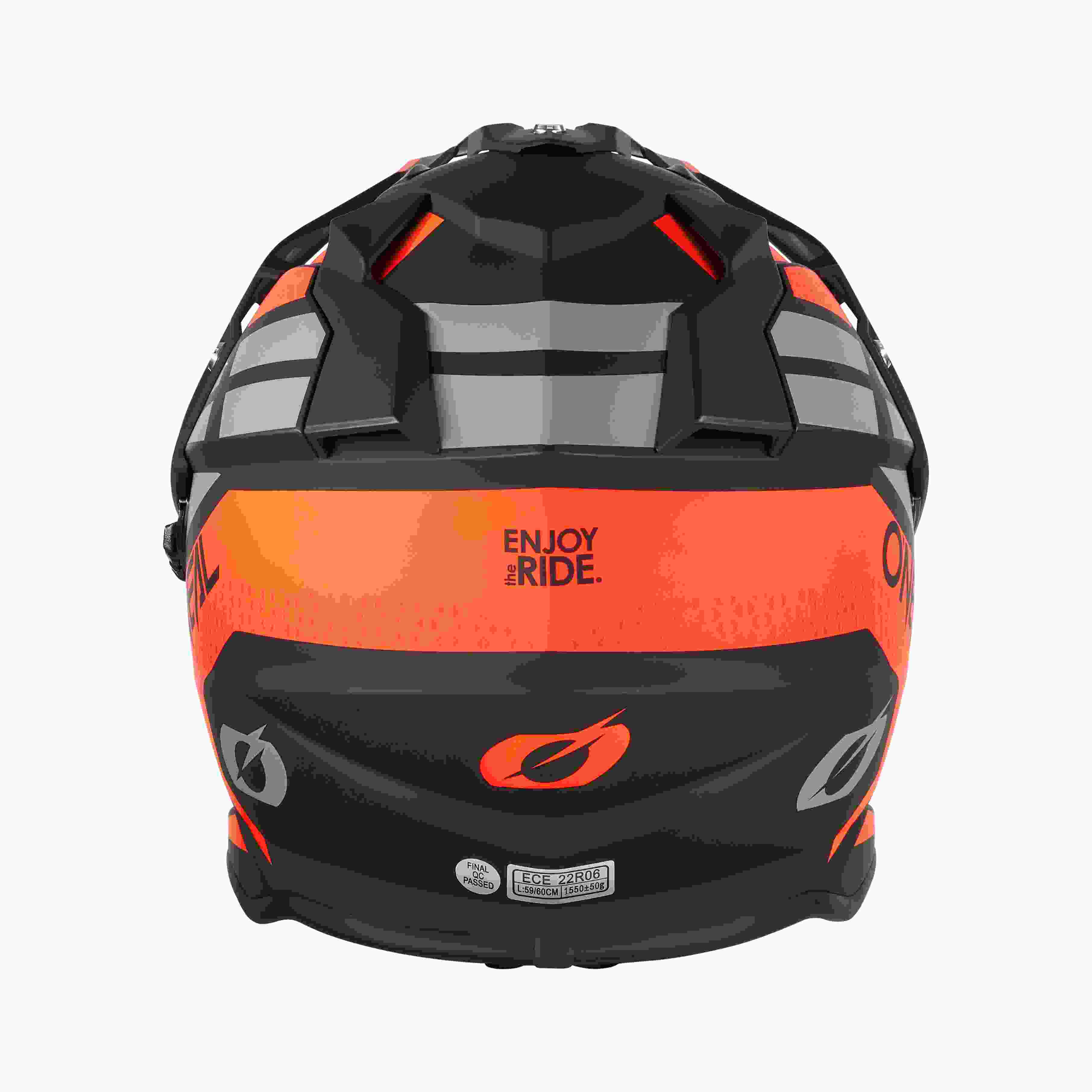 O'Neal Sierra R Enduro MX Motorrad Helm schwarz/grau/orange 2027 Oneal