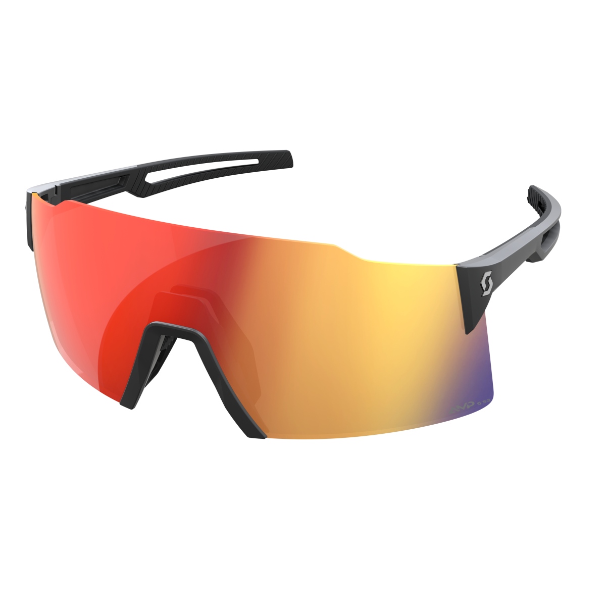 Scott Stride AMP Wechselscheiben Fahrrad Brille schwarz/rot chrome