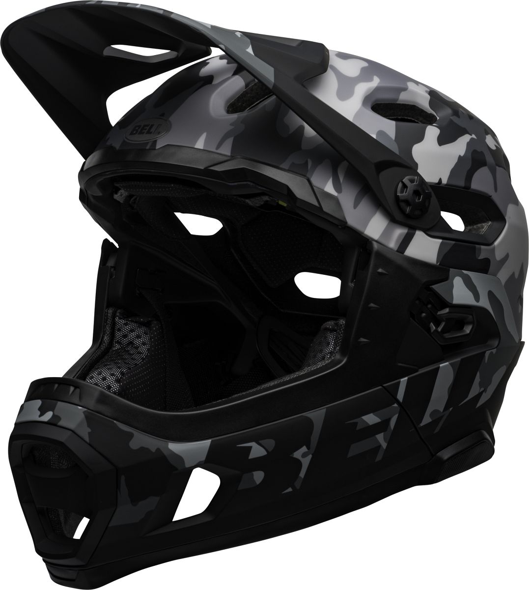 Bell Super DH MIPS Fahrrad Helm camo schwarz/grau 2025