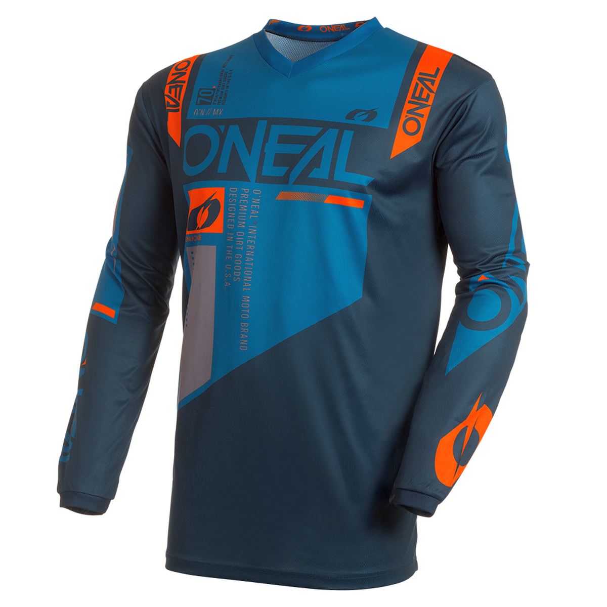 O'Neal Element Factor Motocross Jersey langarm blau/orange 2027