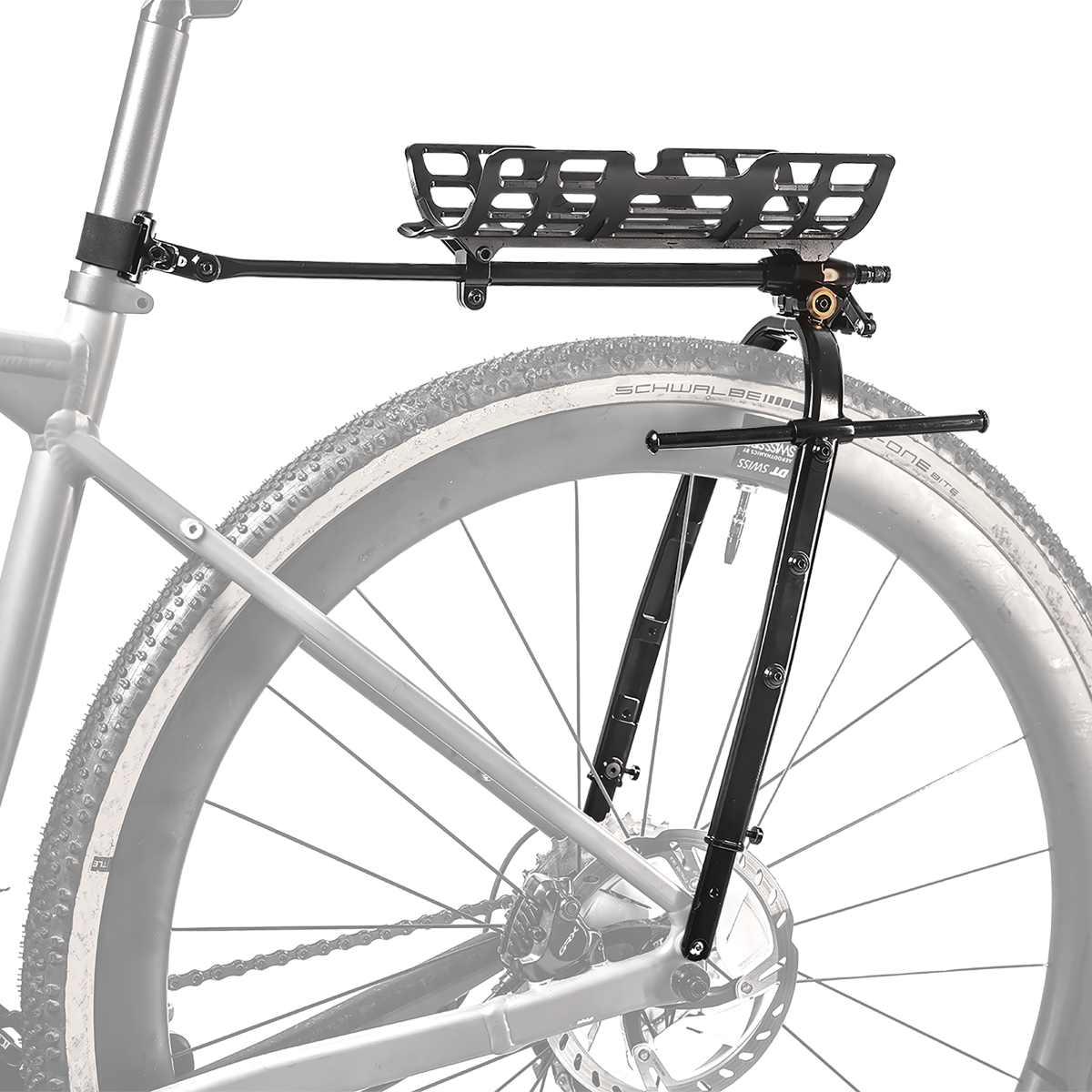 Topeak ZI:RAK Essential universeller Rennrad / Gravel Fahrradgepäckträger mit Strap schwarz