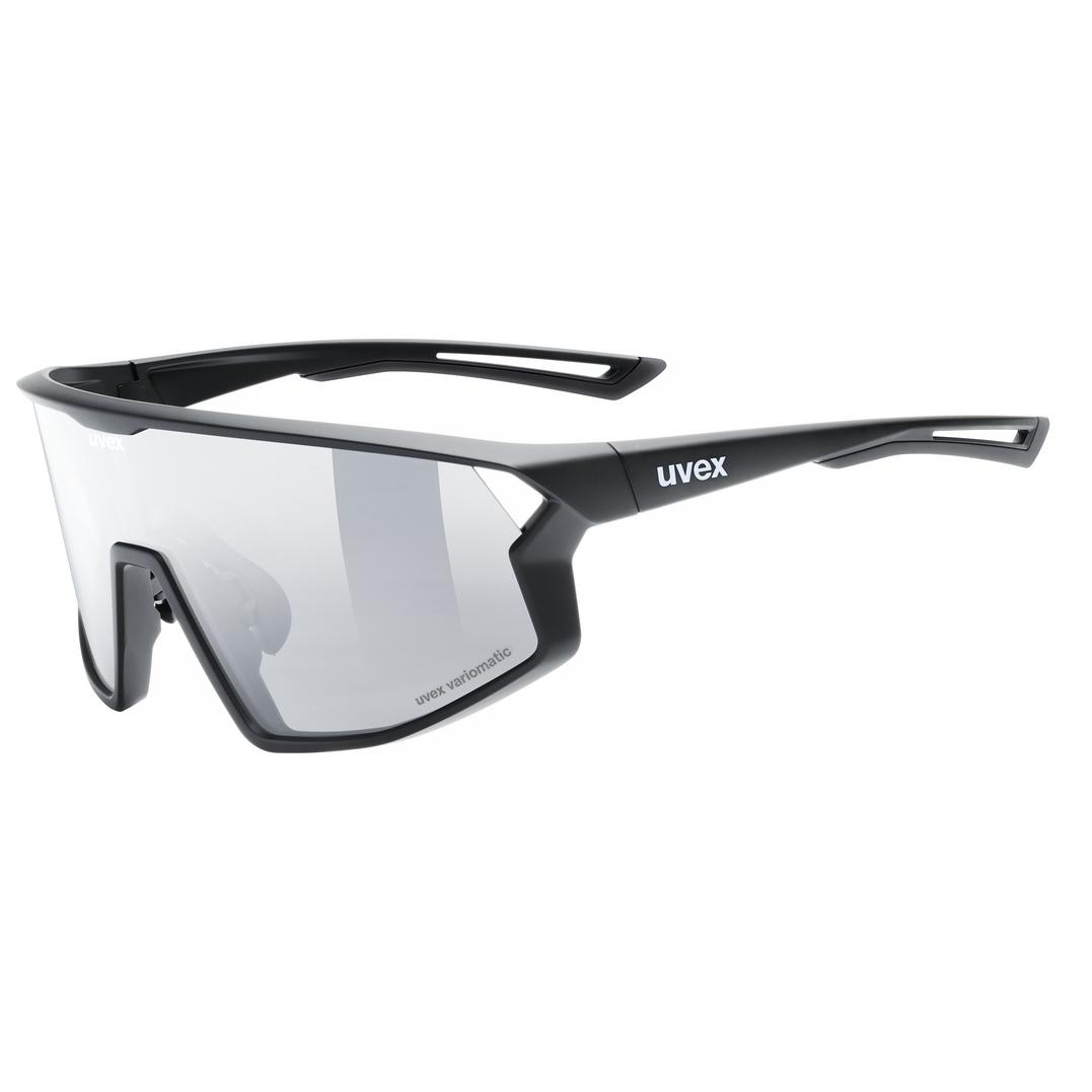 uvex skyryse V Fahrrad / Sport Brille matt schwarz/litemirror silberfarben