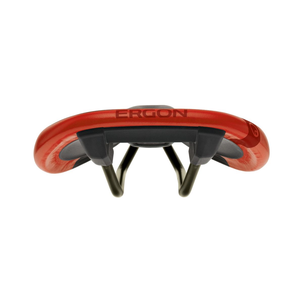 Ergon SM Pro ergonomischer MTB Fahrrad Sattel schwarz/risky rot