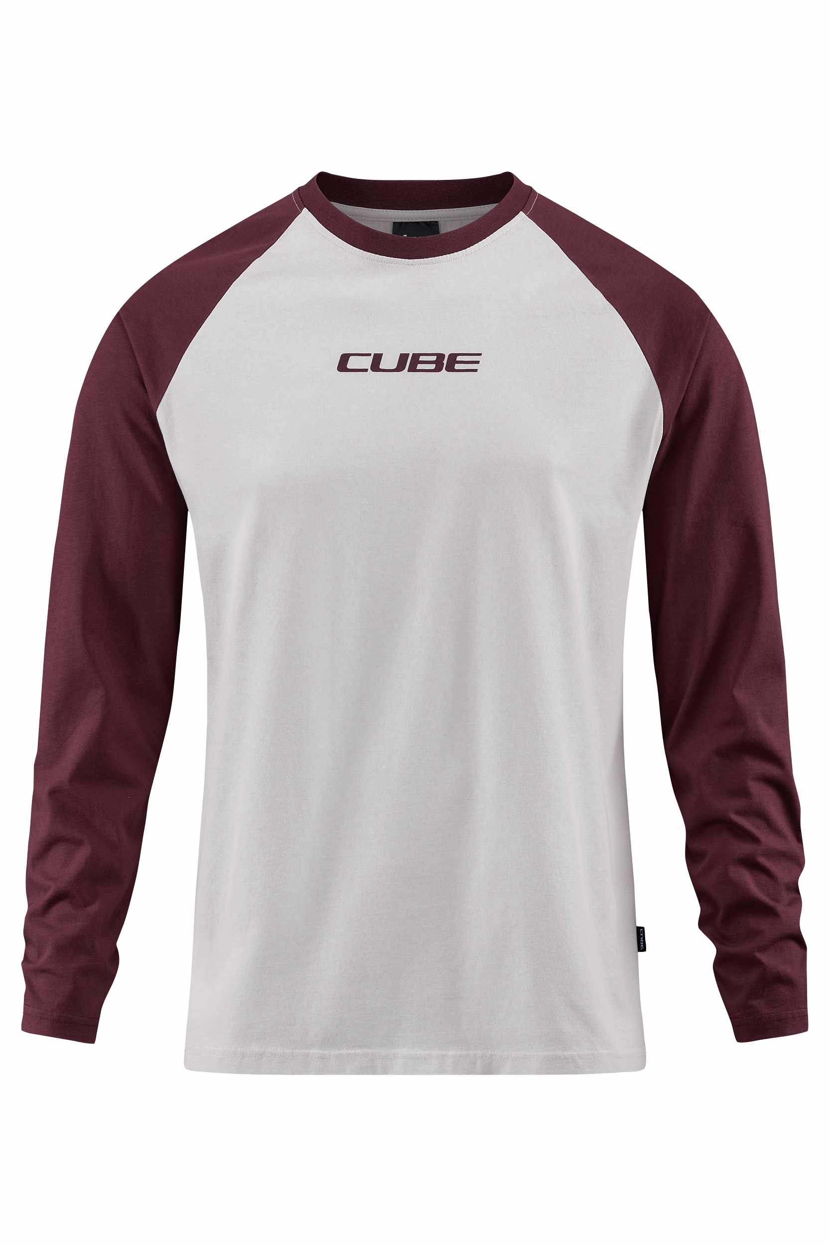 Cube Organic Freizeit Longsleeve / Pullover beige / rot 2027
