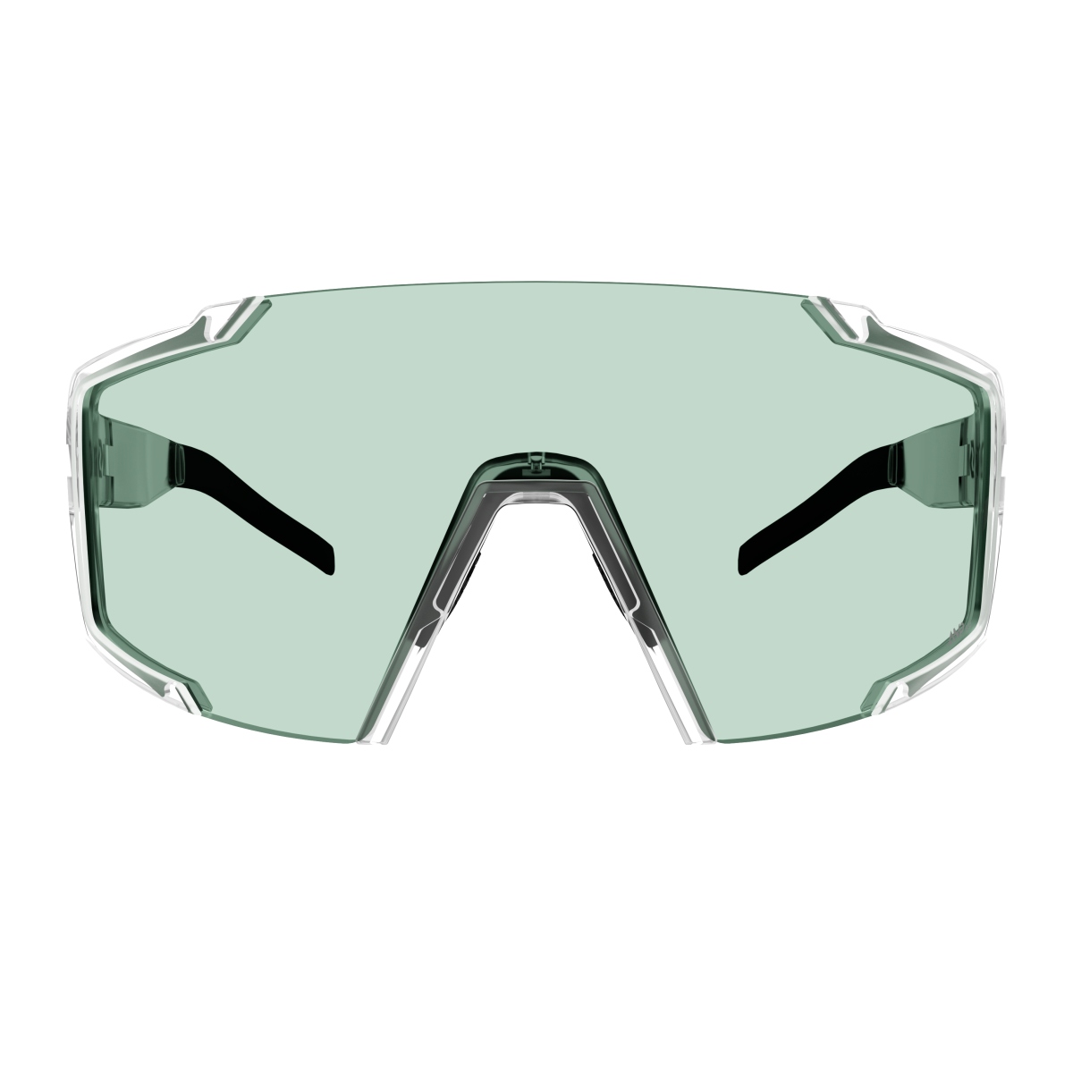 Scott Shield Compact AMP Wechselscheiben Fahrradbrille translucent/grün chrome