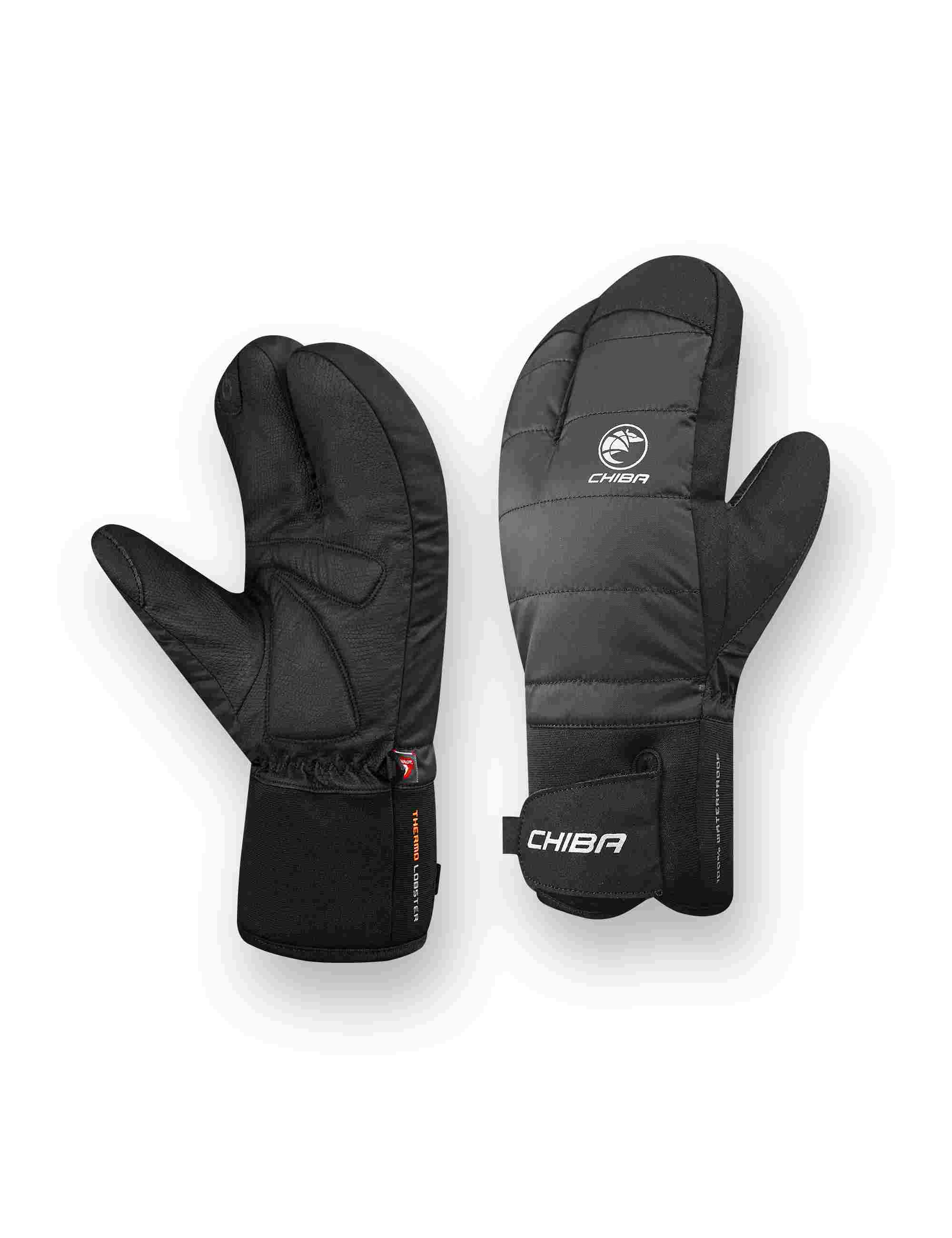 Chiba Thermo Lobster Winter Fahrradhandschuhe lang schwarz 2027