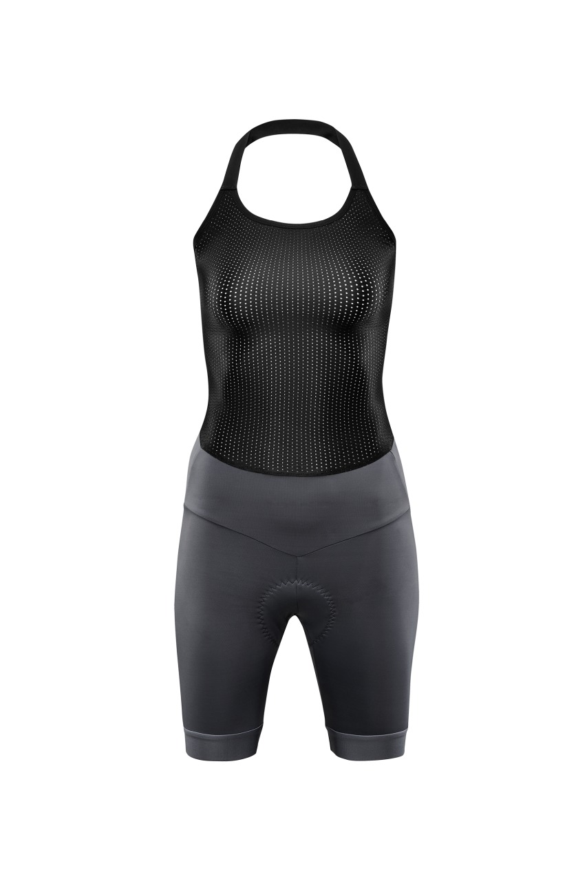Cube Blackline Damen Fahrrad Trägerhose kurz grau 2027